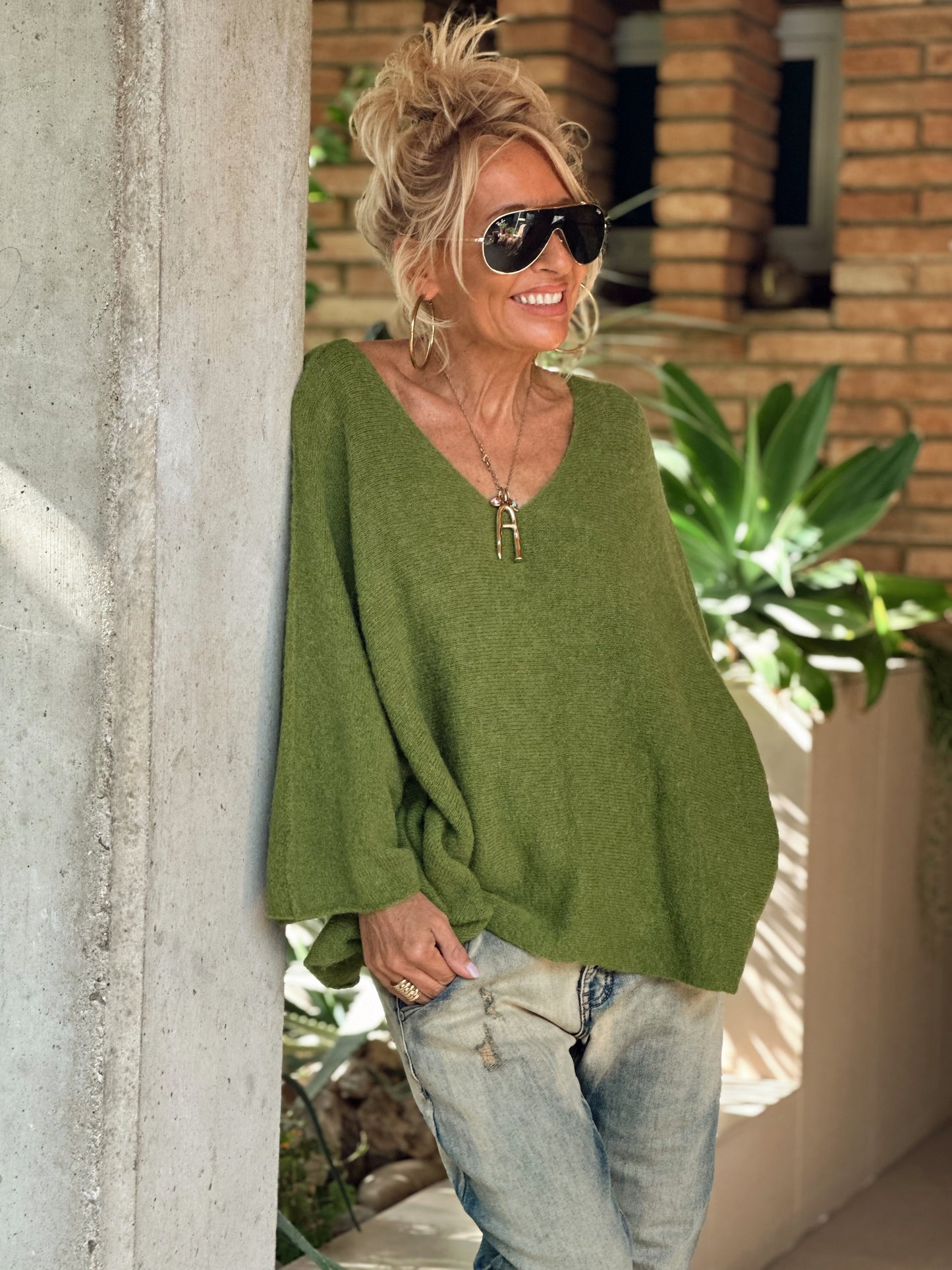 JERSEY OVERSIZE ALPACA NINA OLIVA