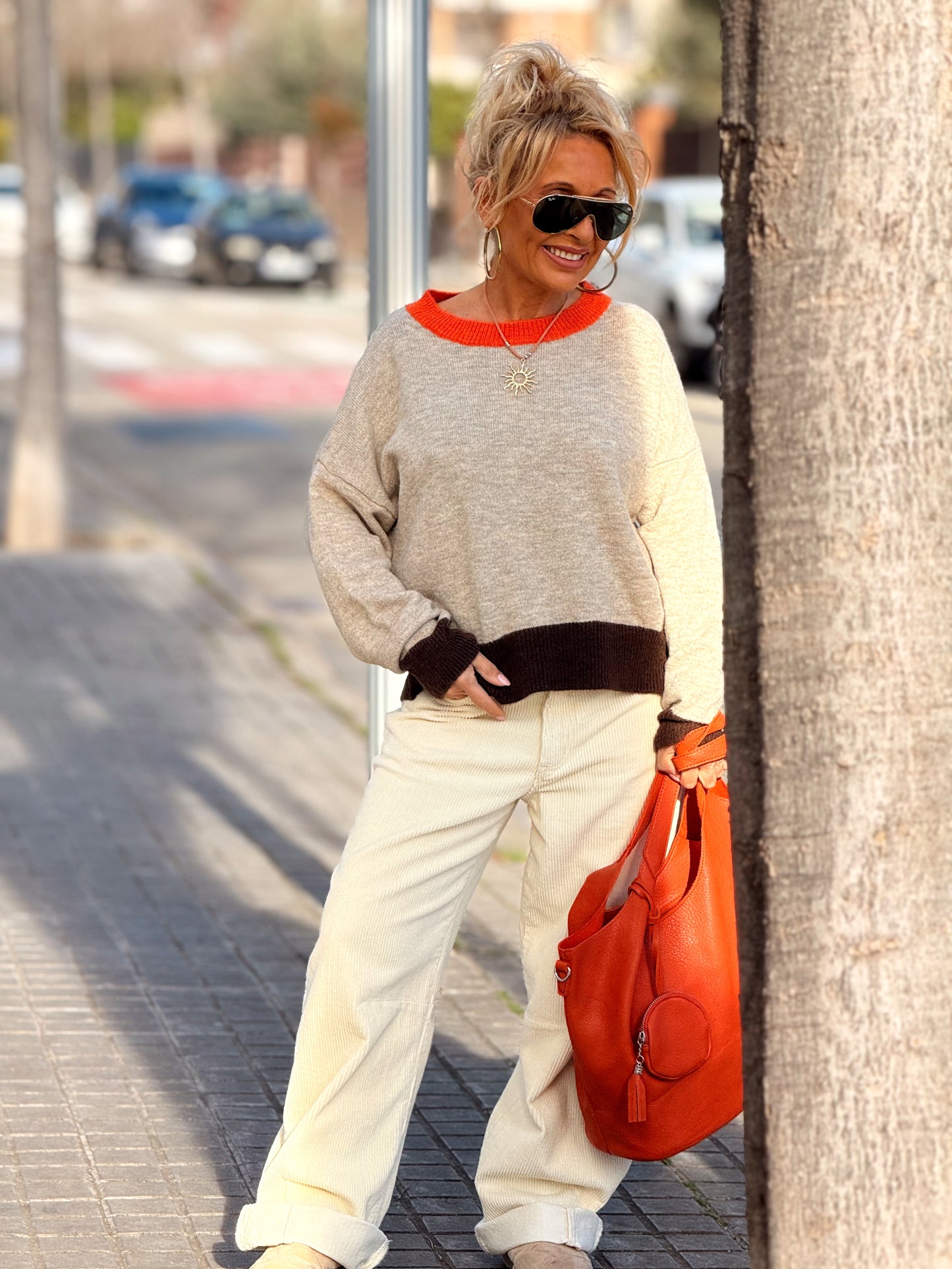 JERSEY DE PUNTO BEATRIZ MULTICOLOR