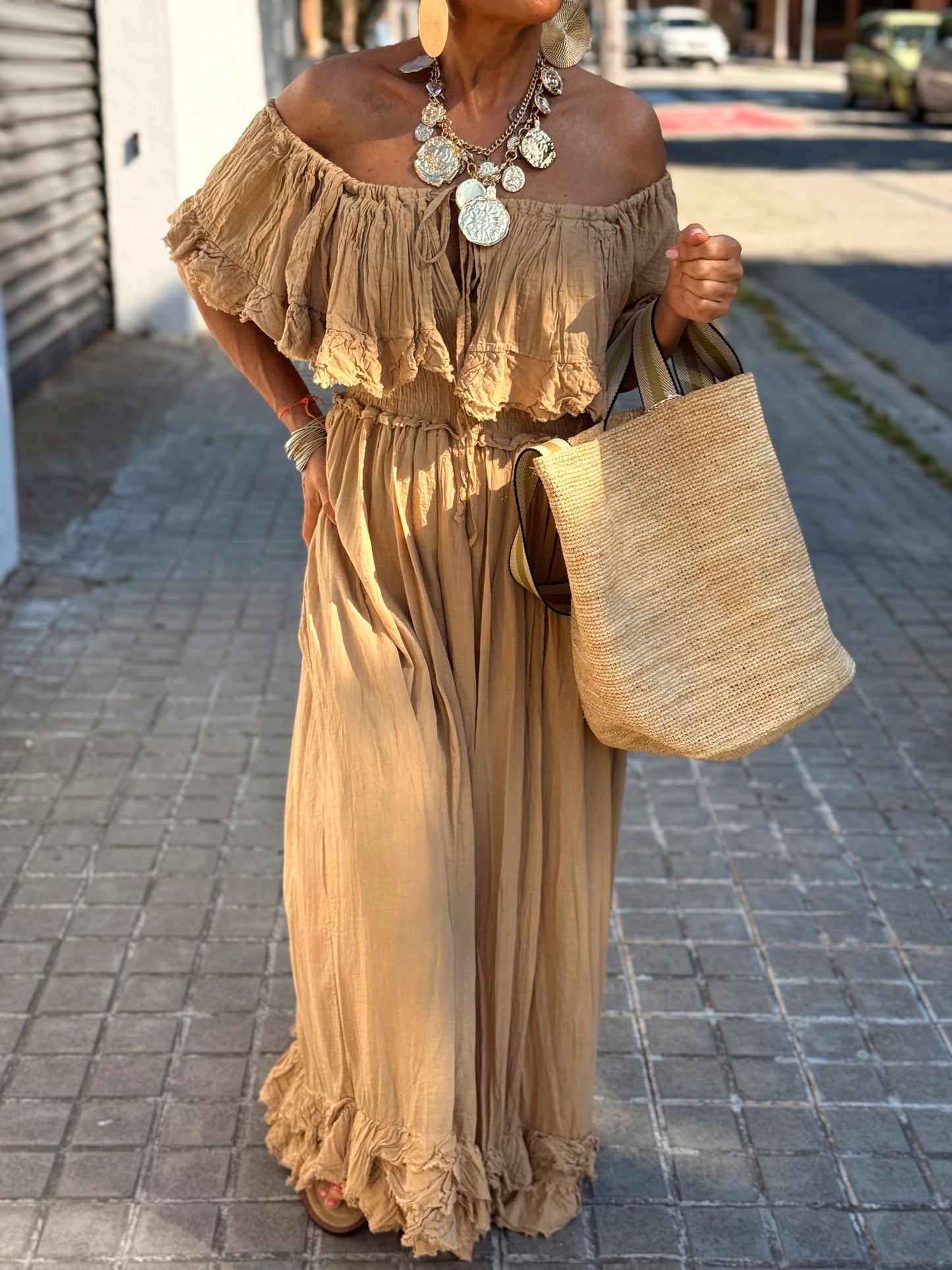 VESTIDO BOHO MULTICOLOR