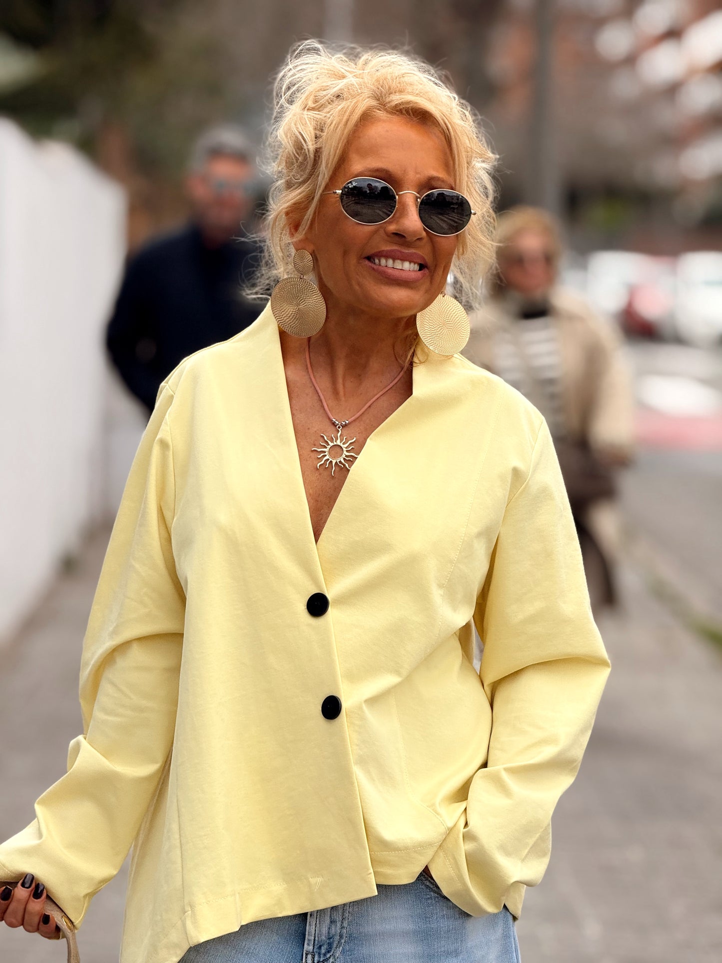 CHAQUETA ASIMÉTRICO VALERIA MULTICOLOR