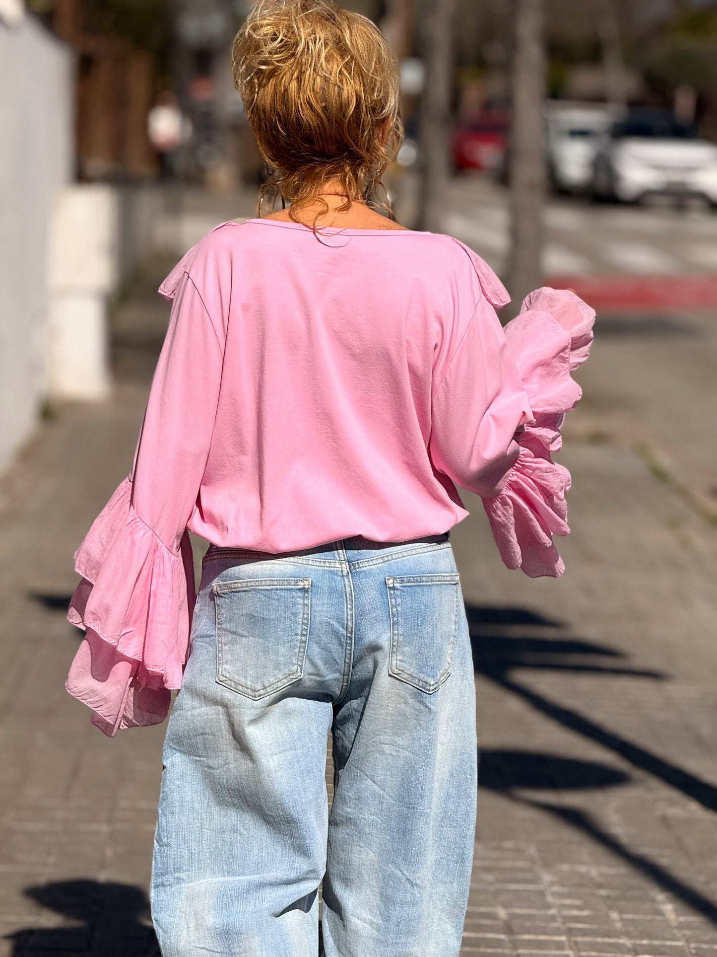 BLUSA VOLANTE MULTICOLOR