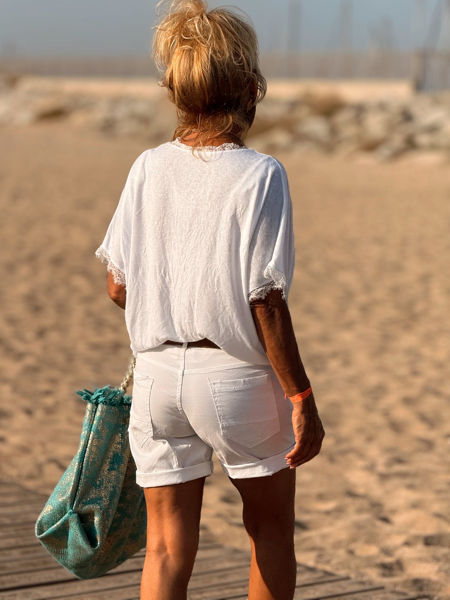 CAMISETA CHAMPAGNE BLANCO
