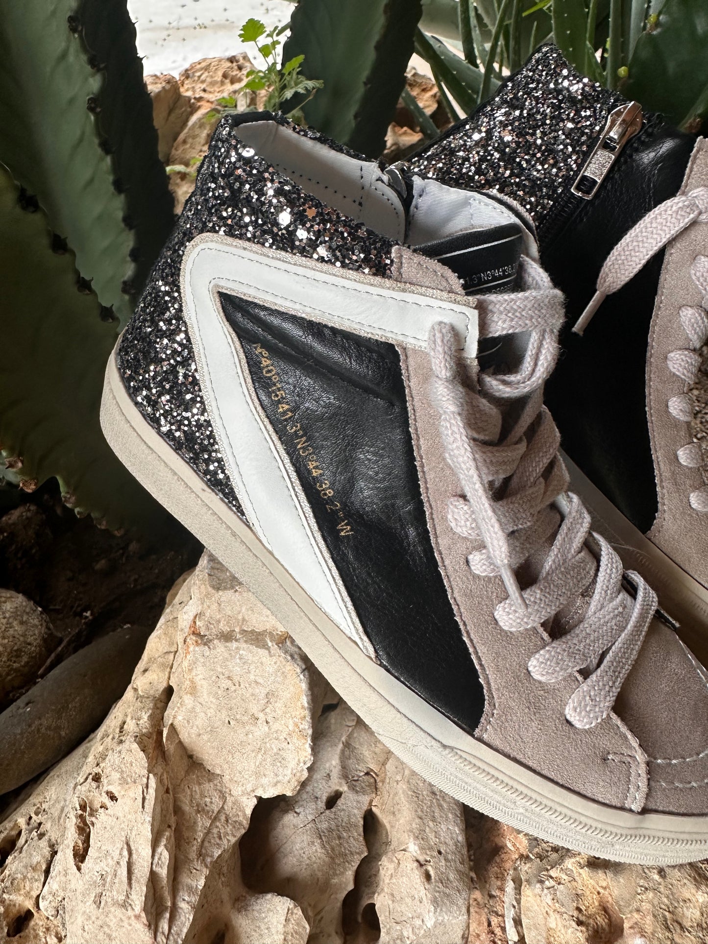 SNEAKERS CHIARA LENTEJUELAS NEGRO