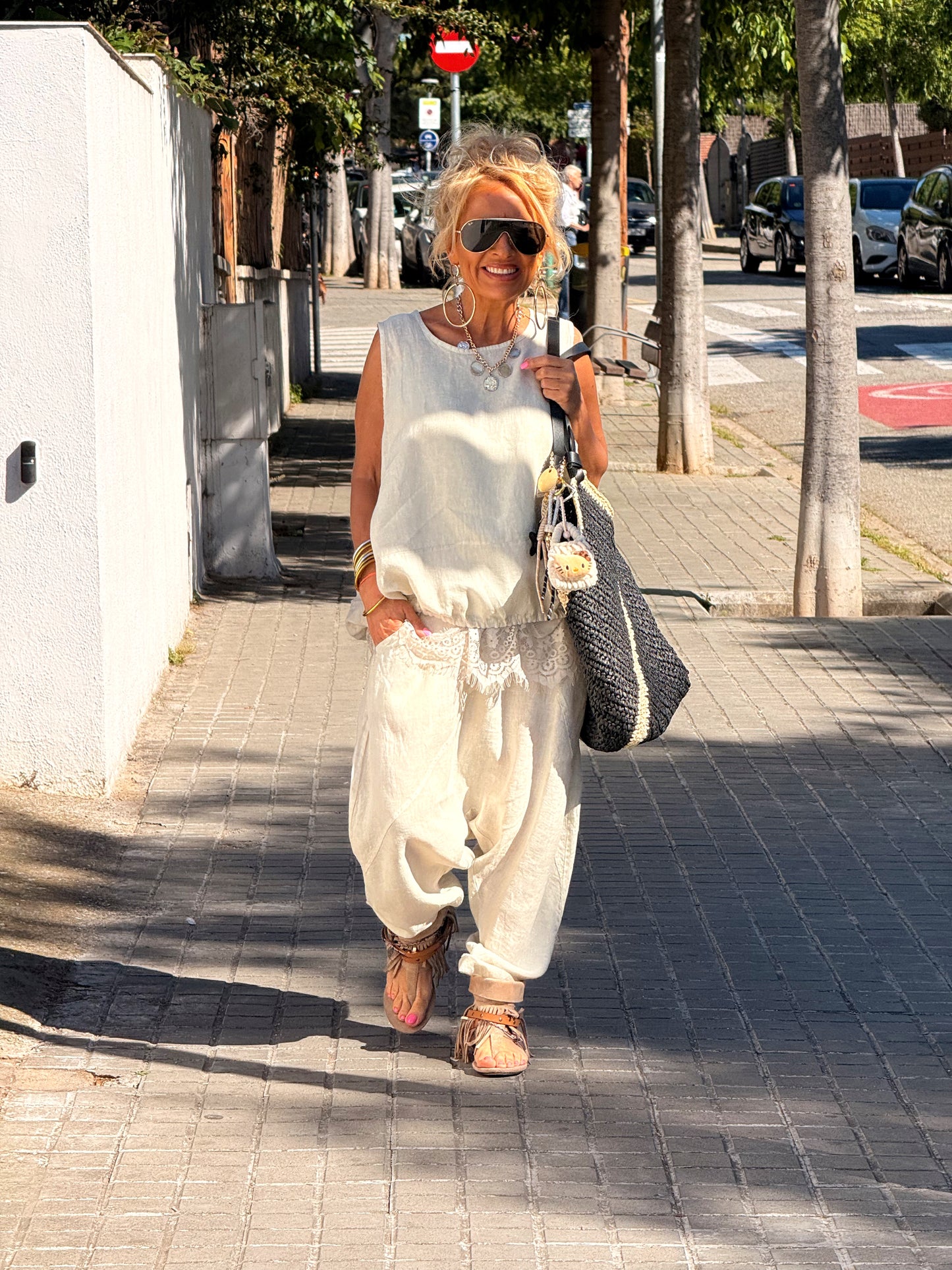 PANTALÓN BAGGY OVERSIZE LINO FLORENT MULTICOLOR