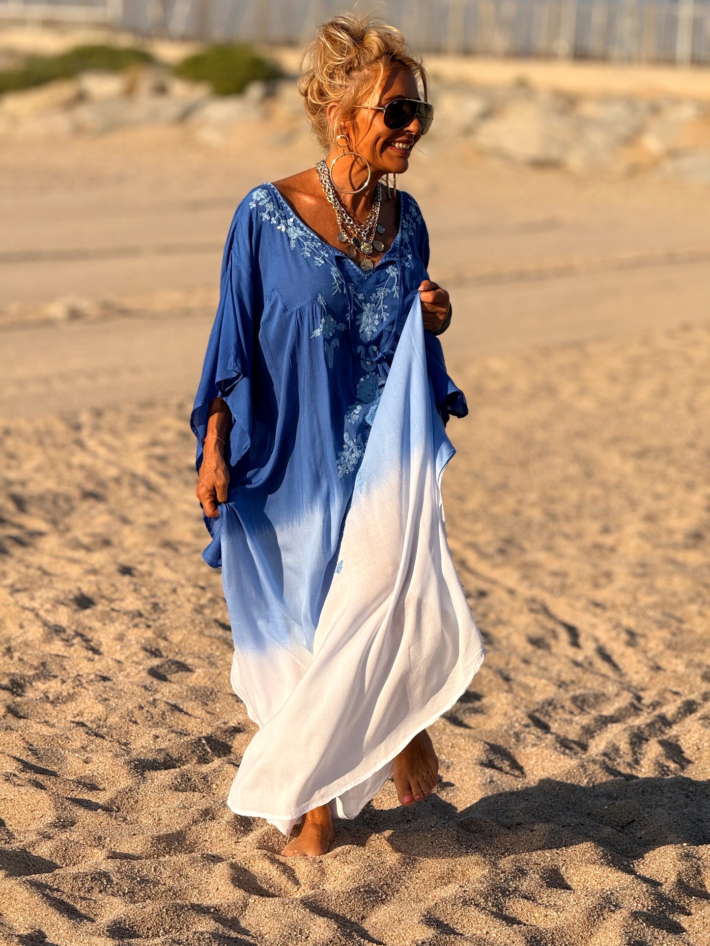 VESTIDO KAFTAN MIKONOS MULTICOLOR