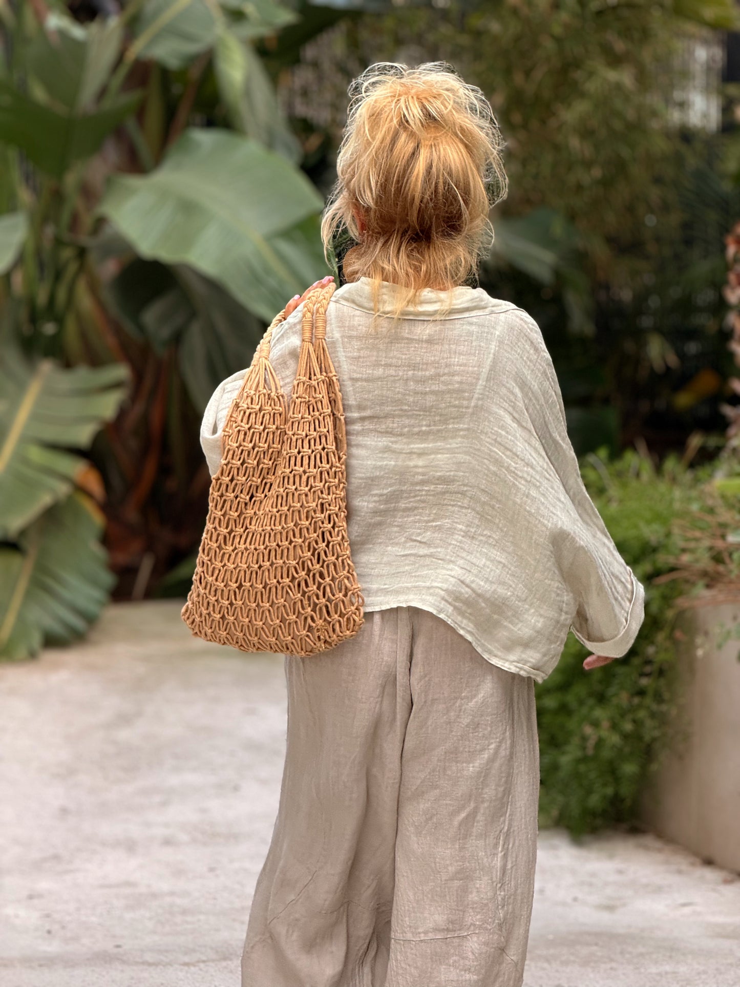 CAMISA LINO CROP-TOP MULTICOLOR