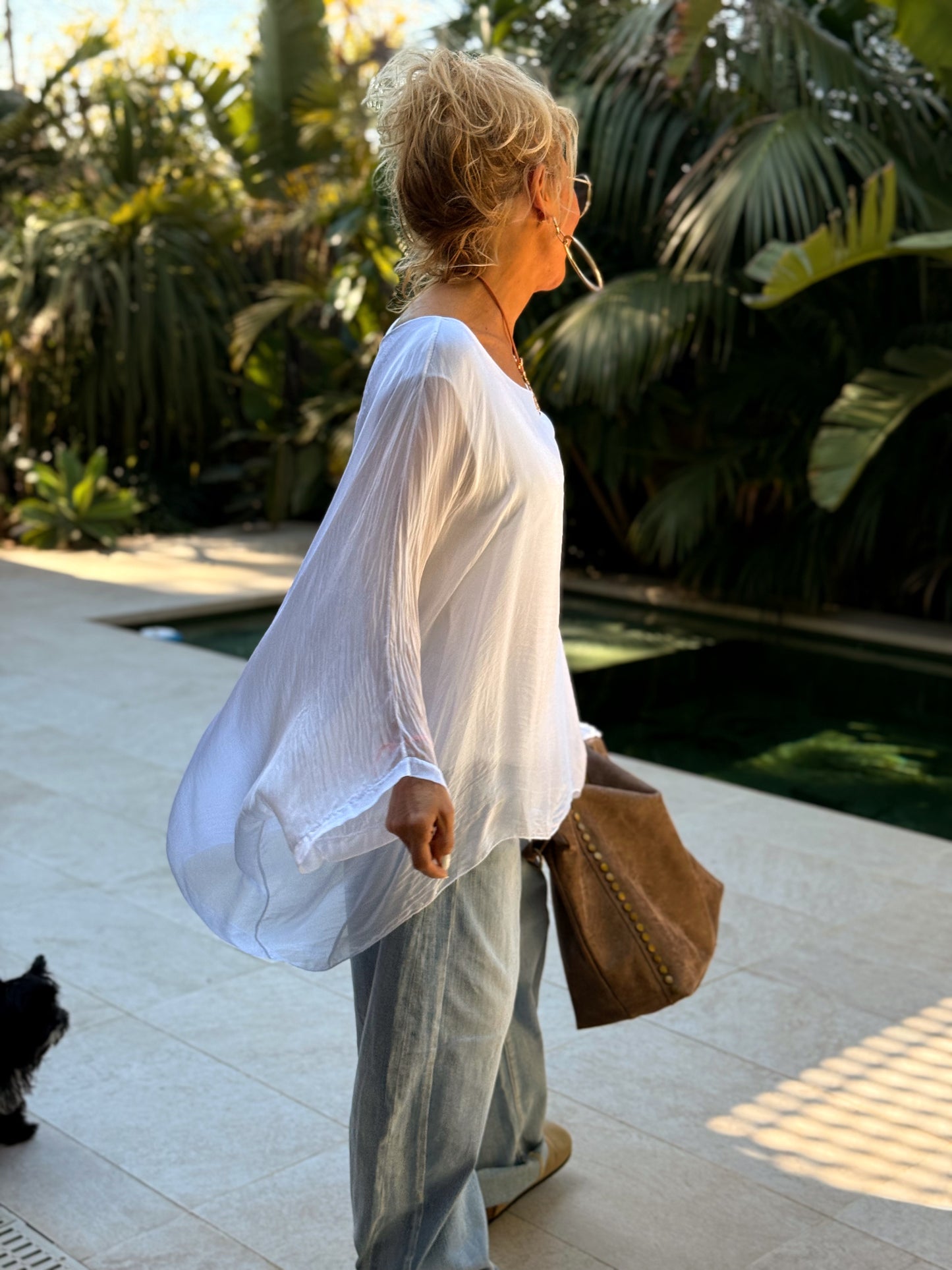 BLUSA CON TOP OVERSIZE ASIMÉTRICA NOA MULTICOLOR