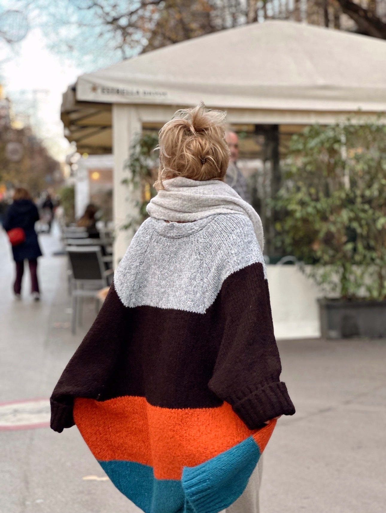 CHAQUETA DE PUNTO ROCIO MULTICOLOR