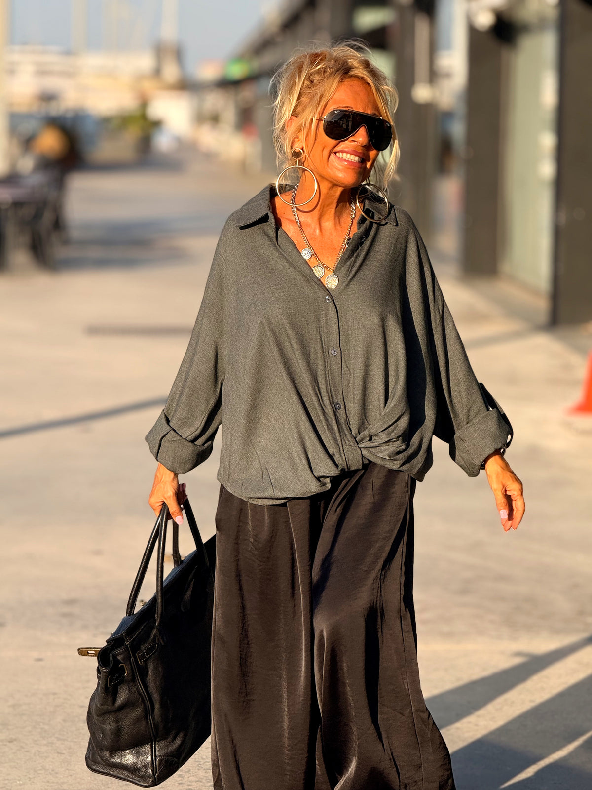 CAMISA OVERSIZE ARIANA MULTICOLOR