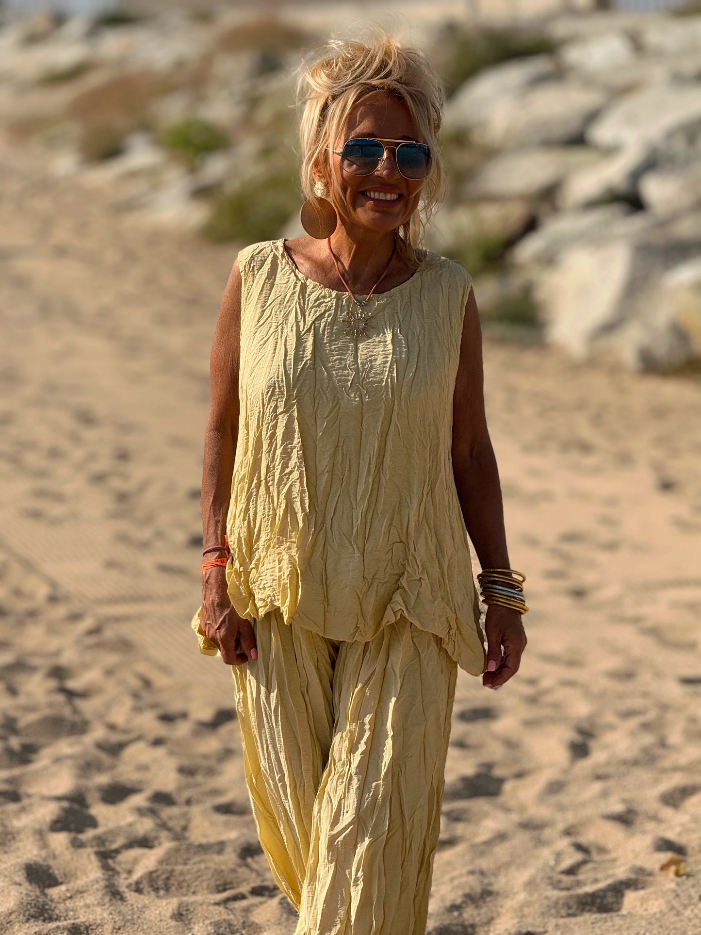 CONJUNTO ARRUGADO MULTICOLOR