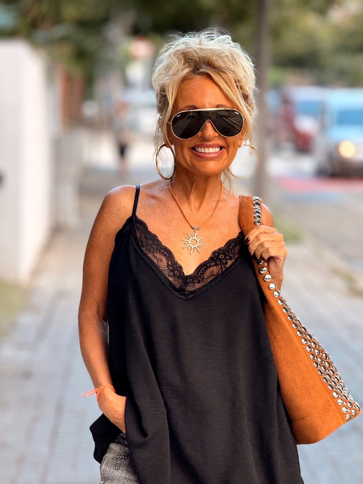 TOP LENCERO SUPER OVERSIZE LUISA MULTICOLOR