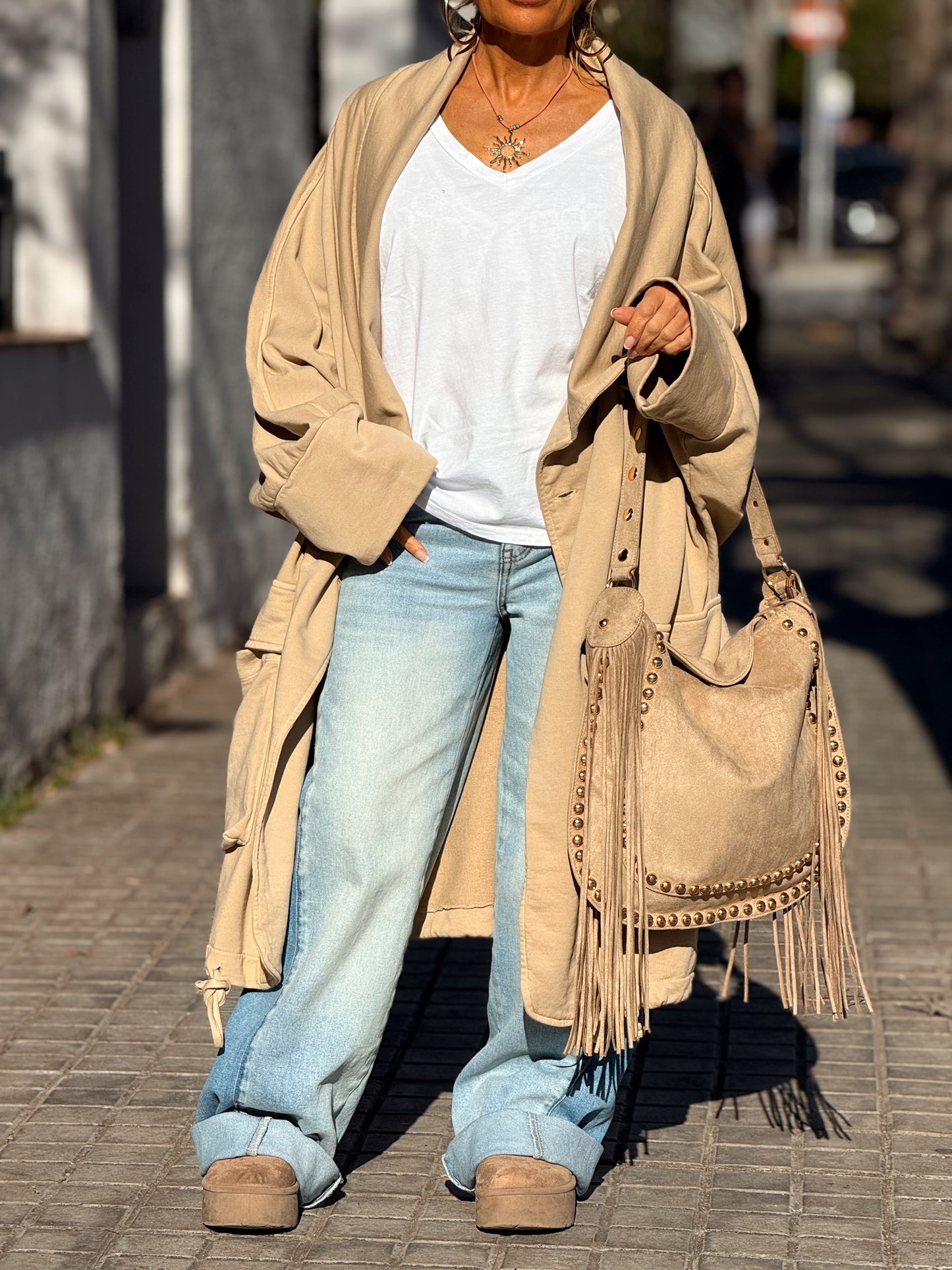 TRENCH SUPER OVERSIZE LOURDES MULTICOLOR