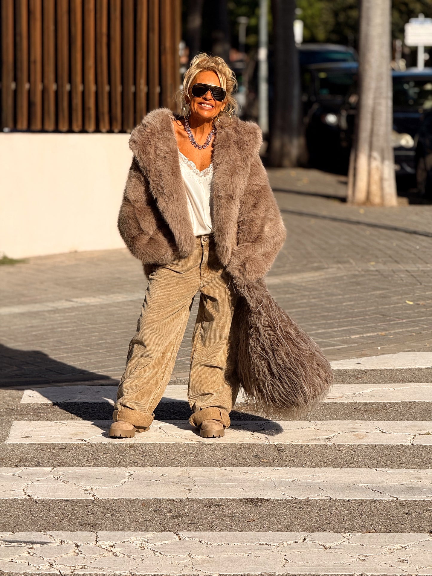 PANTALON DE PANA JOYCE MULTICOLOR