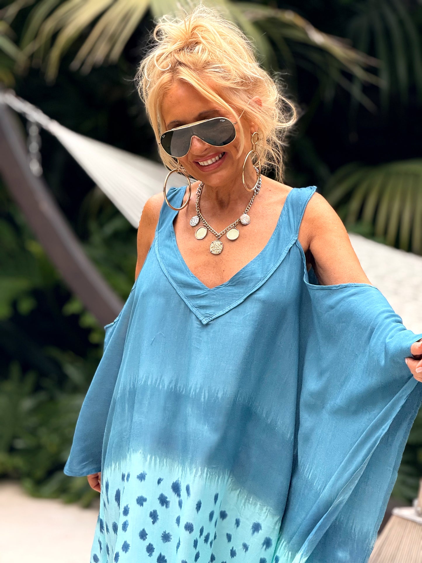 VESTIDO SUPER OVERSIZE FORMENTERA MULTICOLOR