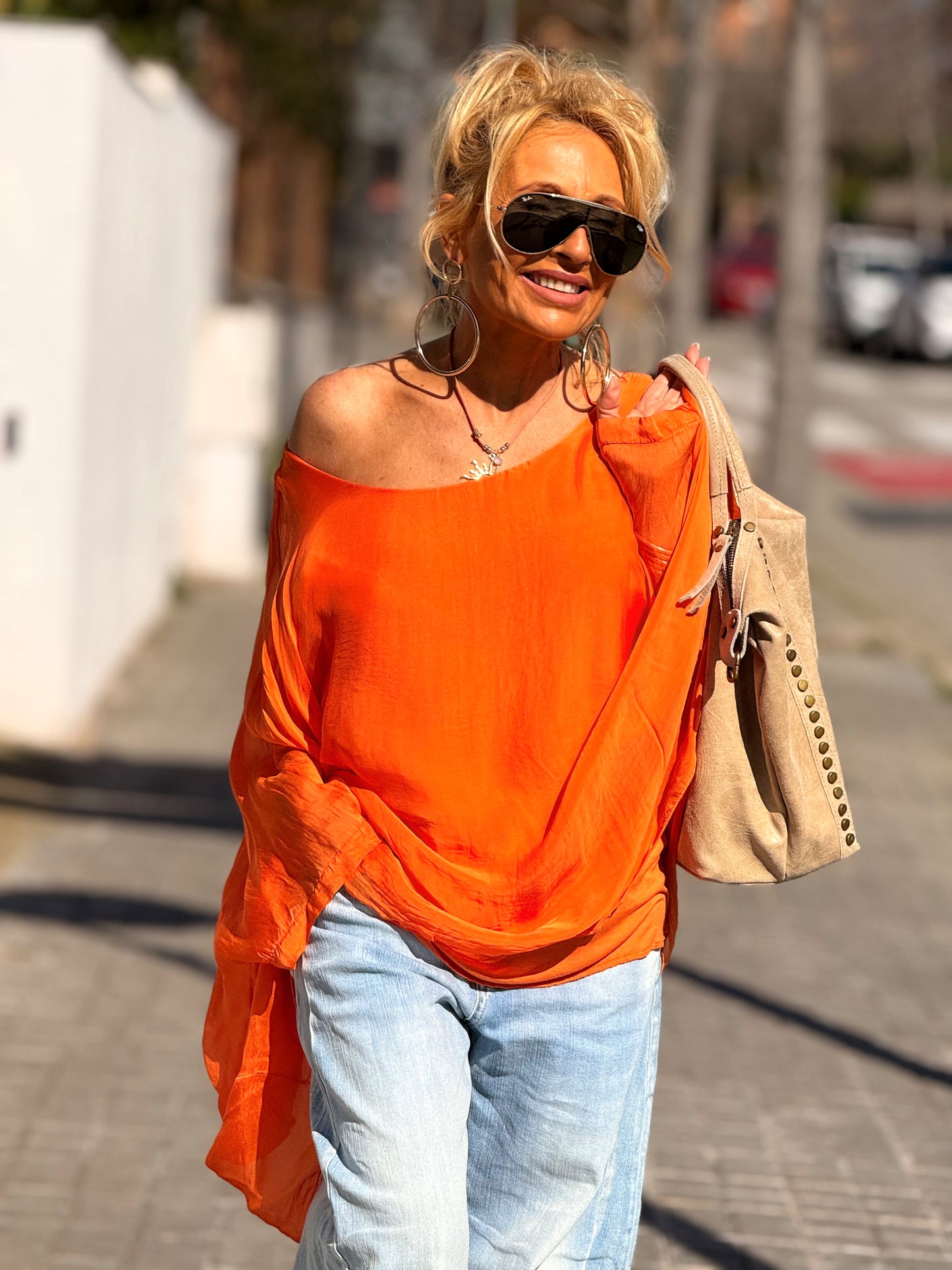 BLUSA CON TOP OVERSIZE ASIMÉTRICA NOA MULTICOLOR