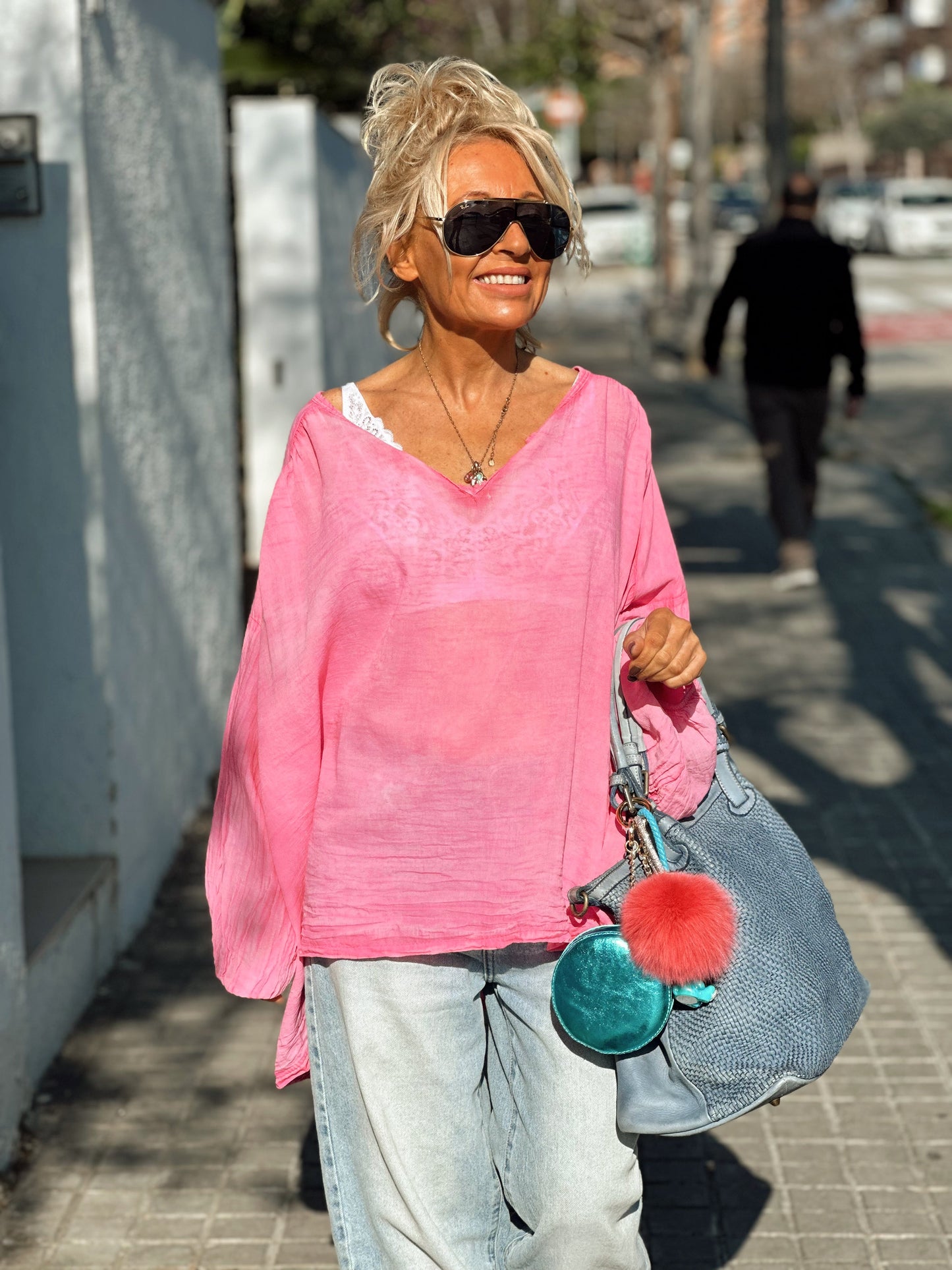 BLUSA SUPER OVERSIZE LUPA MULTICOLOR