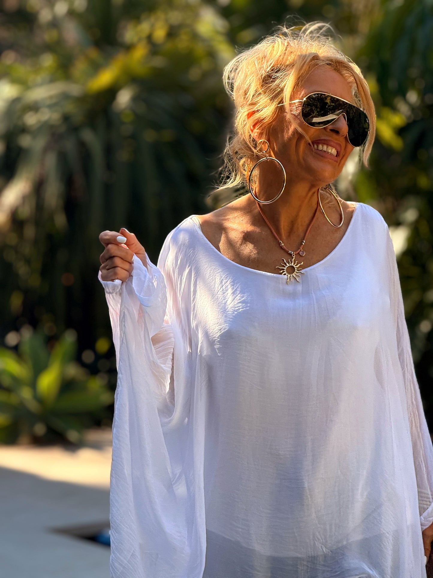 BLUSA CON TOP OVERSIZE ASIMÉTRICA NOA MULTICOLOR