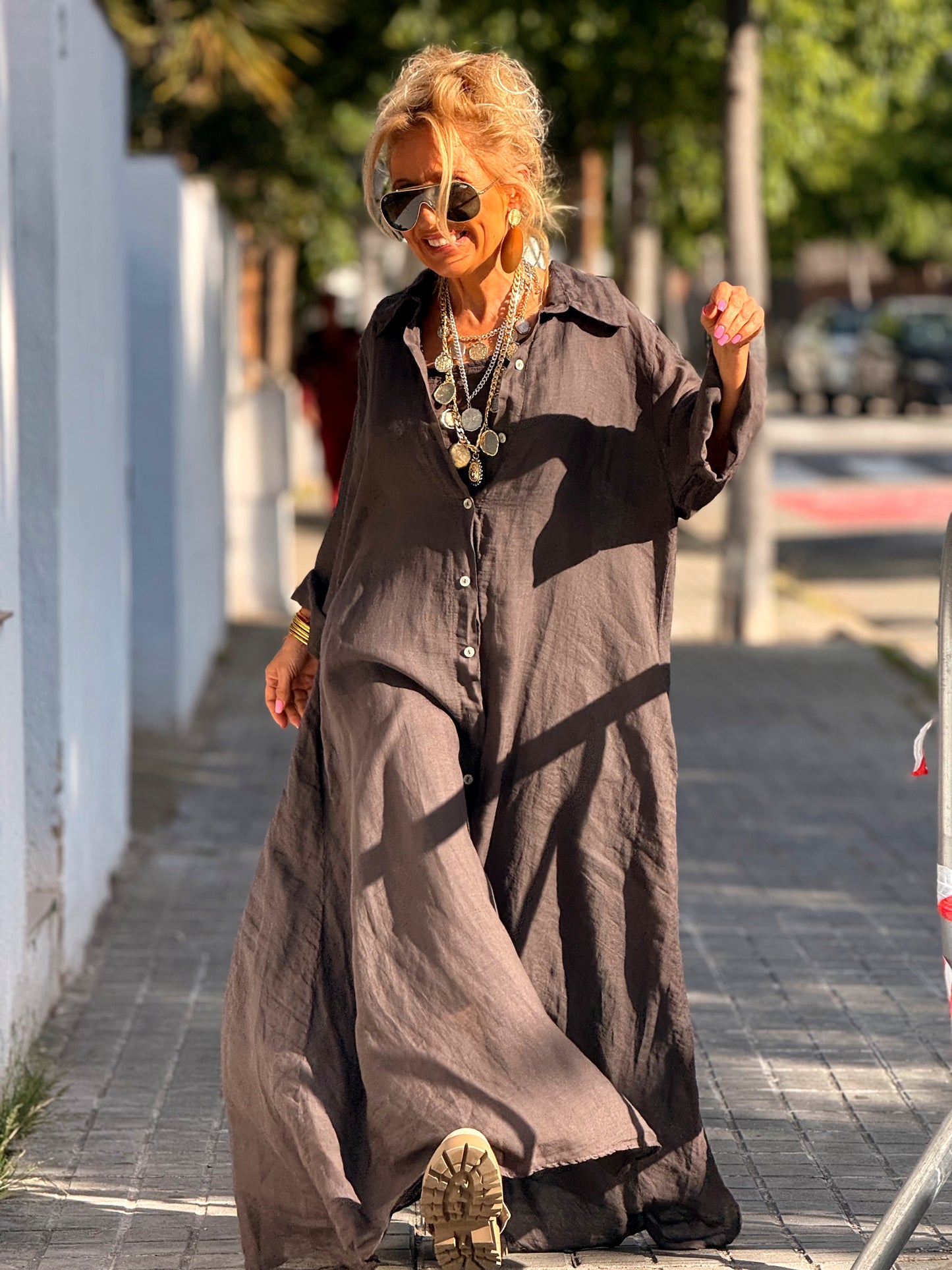 VESTIDO-CAMISA DOBLE ZAIRA MULTICOLOR