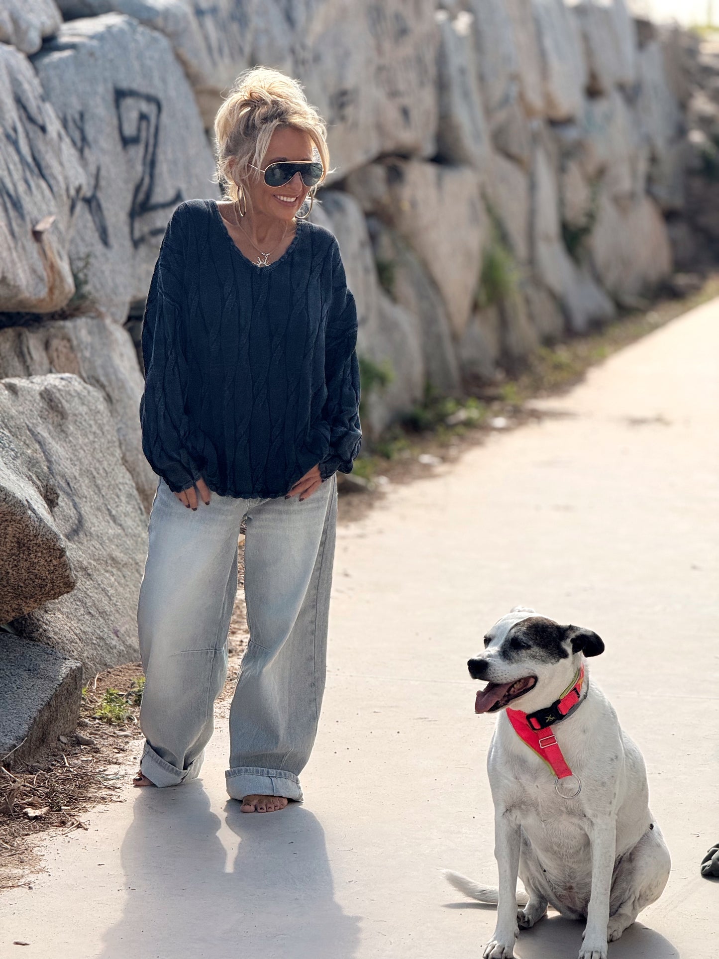 JERSEY PICO ENTRELAZADO RAQUEL MULTICOLOR