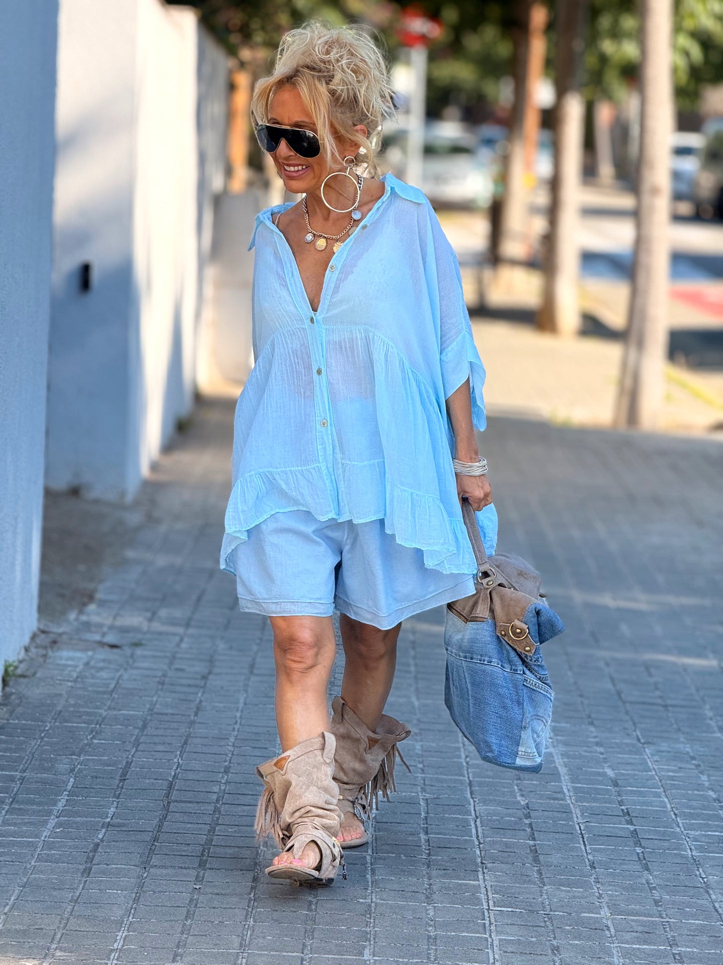 SHORT OVERSIZE MELEY MULTICOLOR