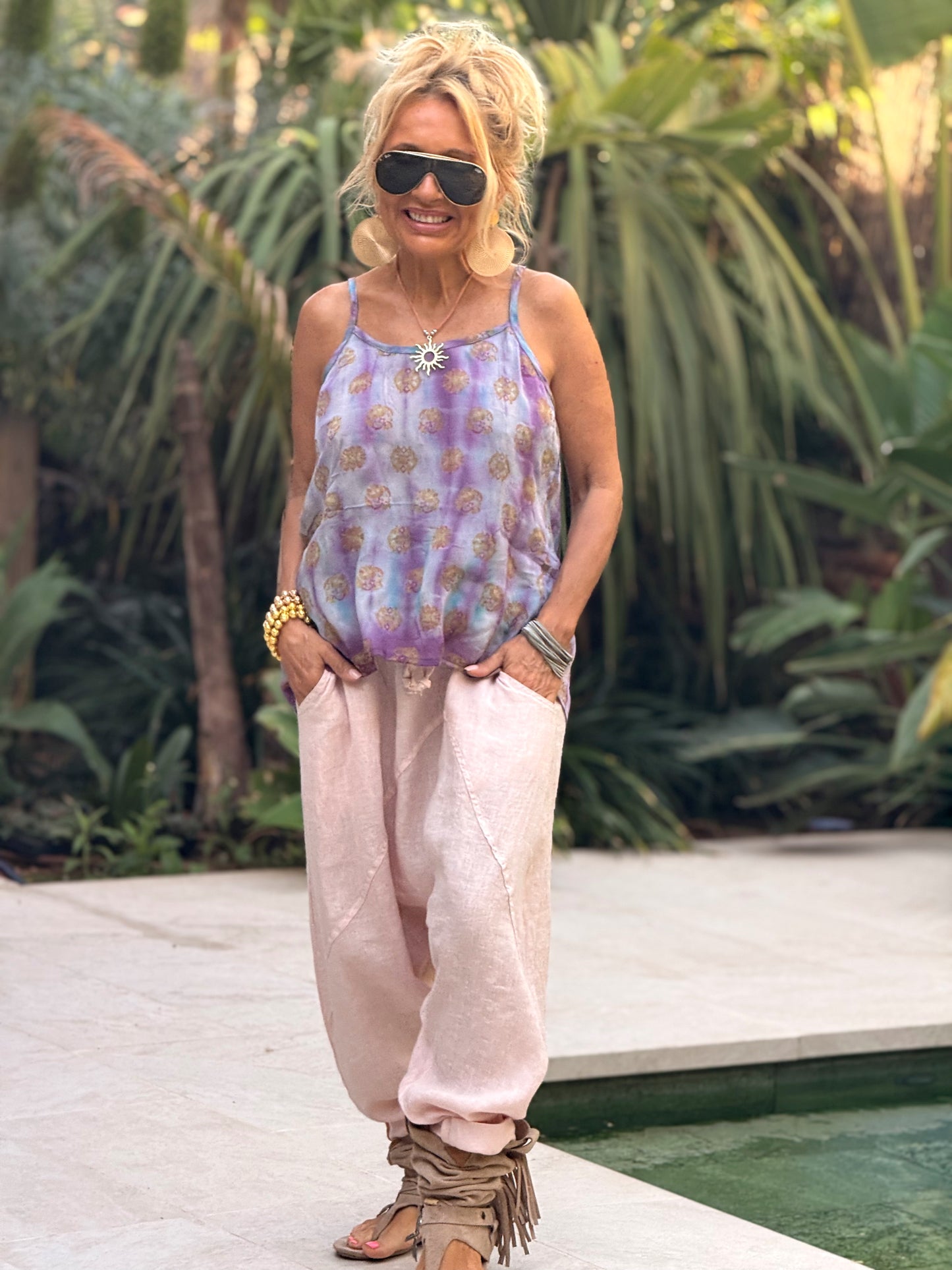 TOP TIRANTES CREPE SEDA INDY MULTICOLOR