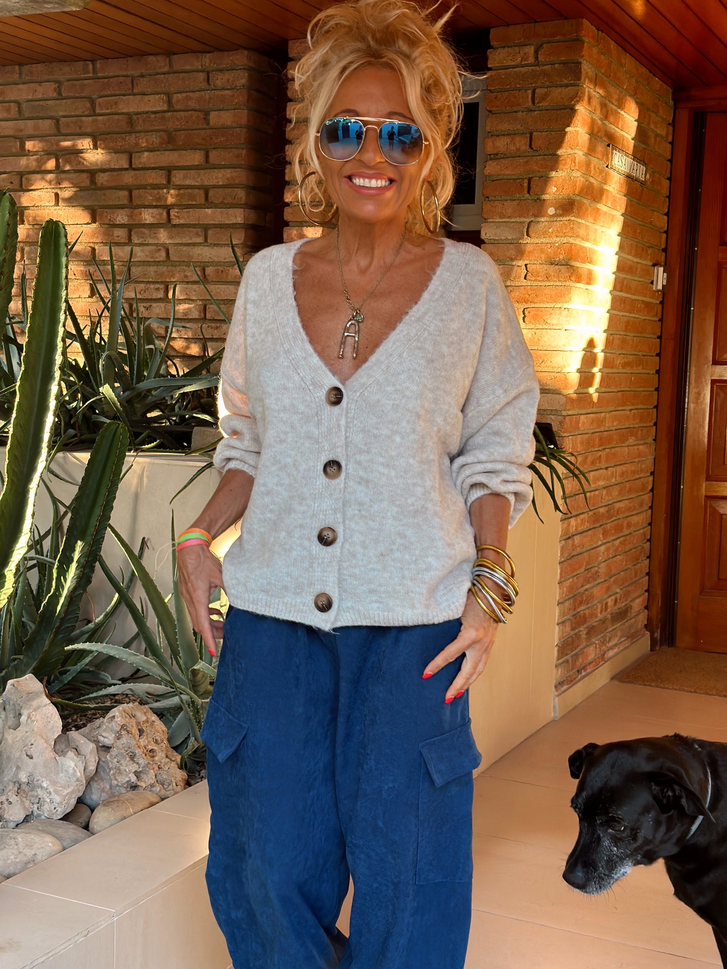 CHAQUETA DE PUNTO GABRIELA CRUDO