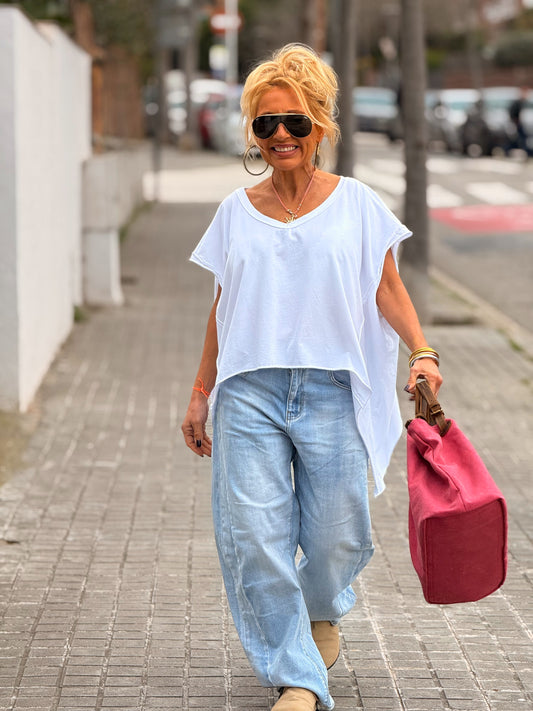 CAMISETA ASIMÉTRICA SACHA MULTICOLOR