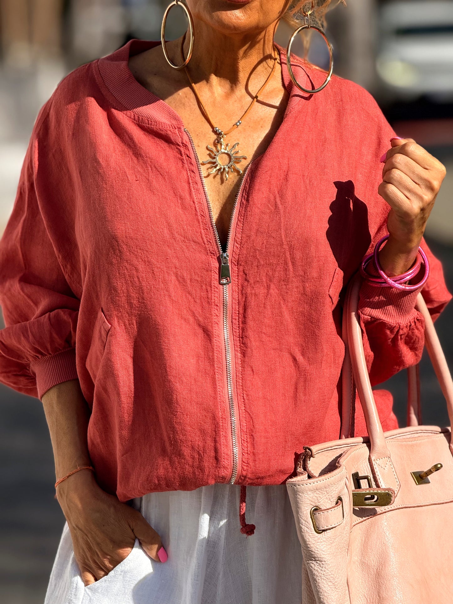 BOMBER LINO CAMILLE MULTICOLOR