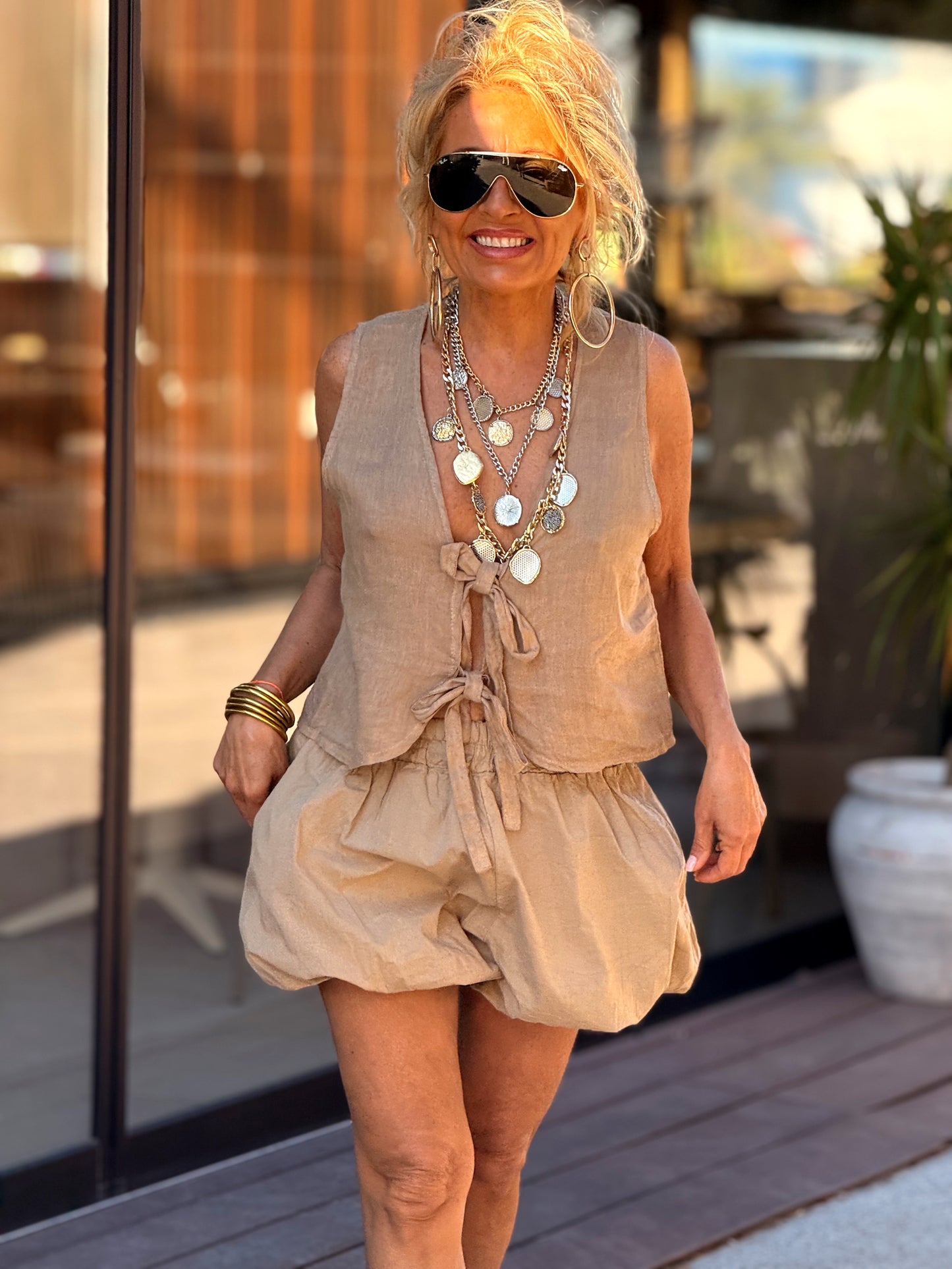 SHORT BOHO MULTICOLOR