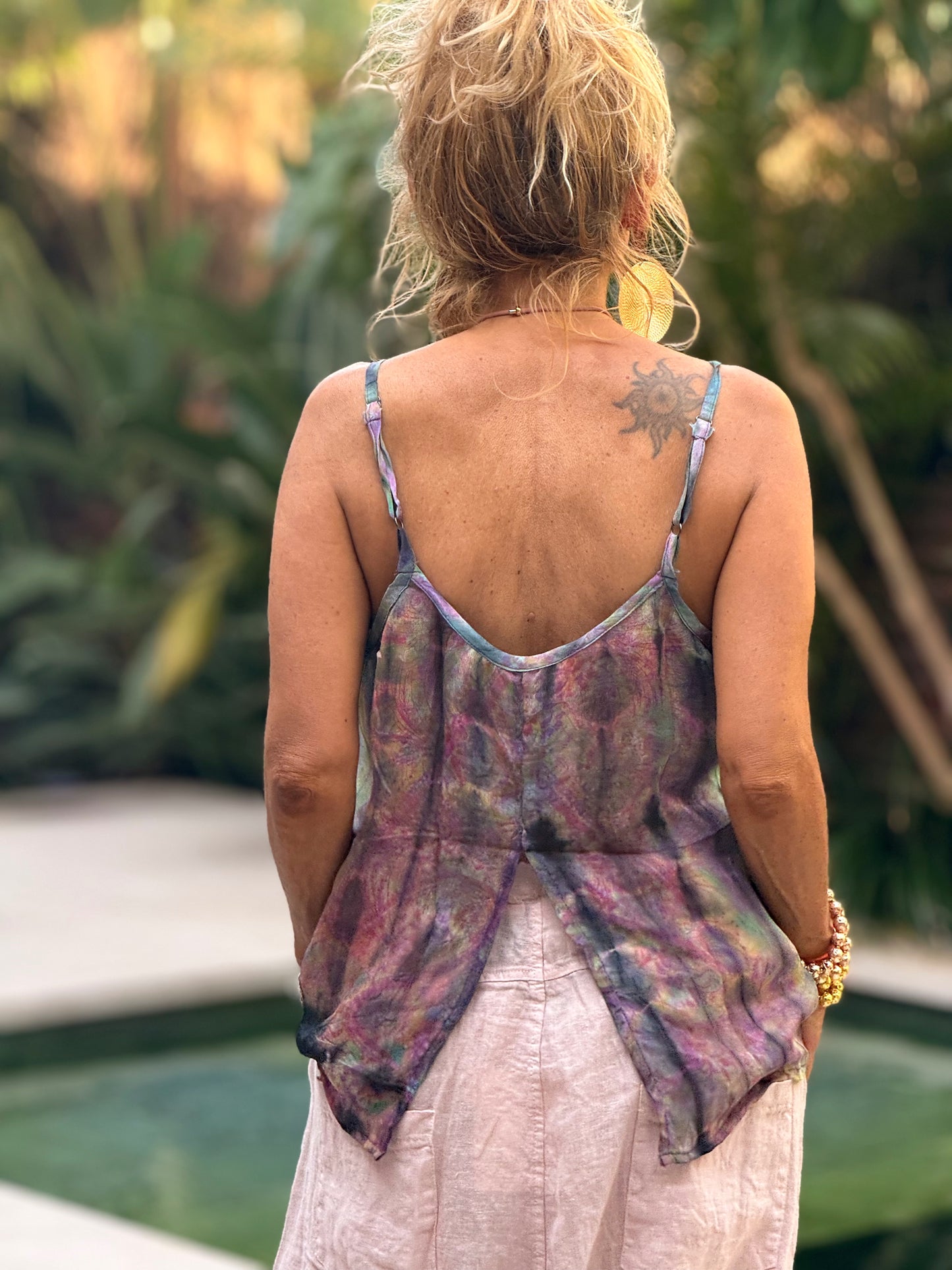 TOP TIRANTES CREPE SEDA INDY MULTICOLOR