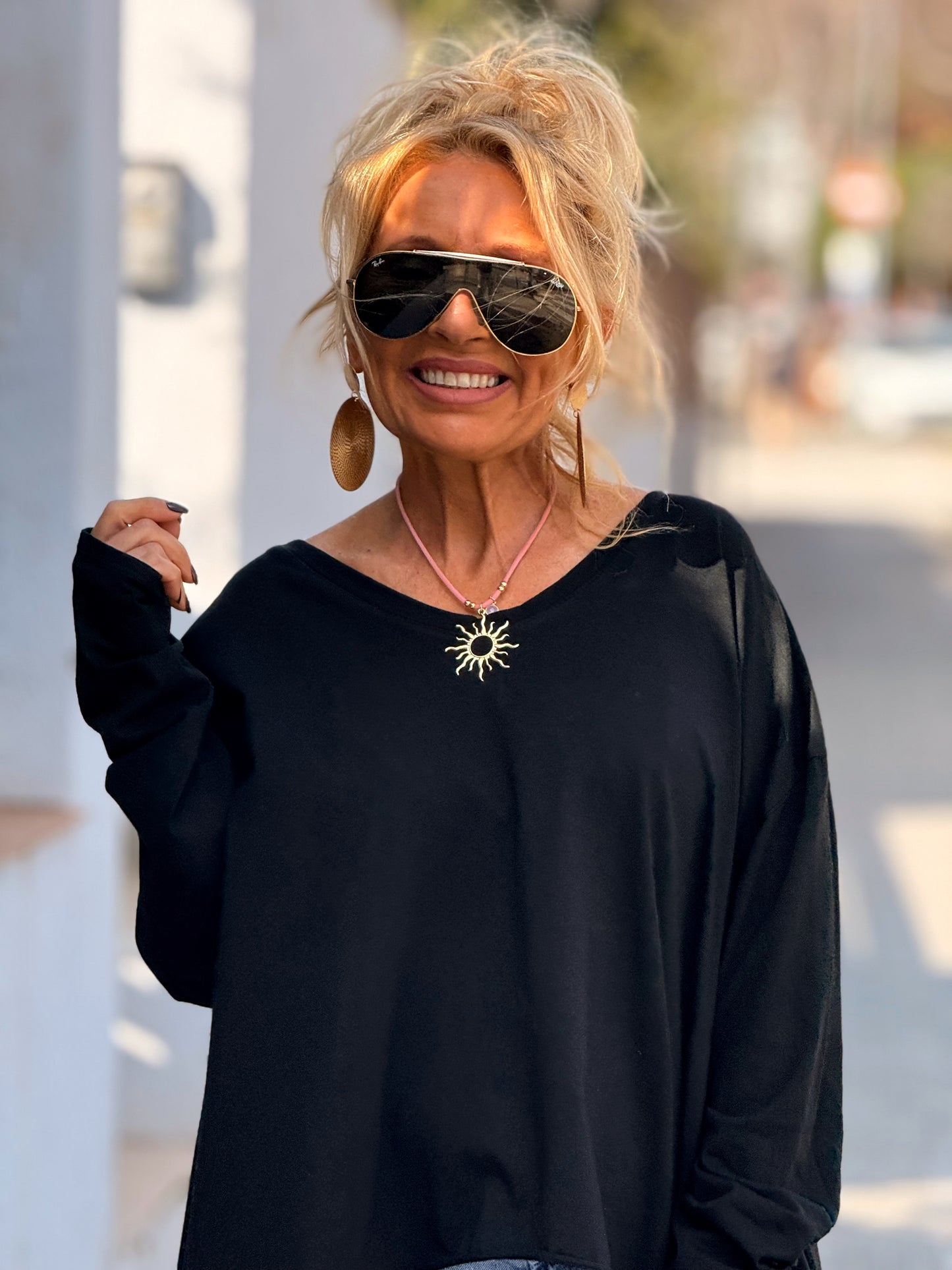 CAMISETA OVERSIZE ASIMÉTRICA MULTICOLOR