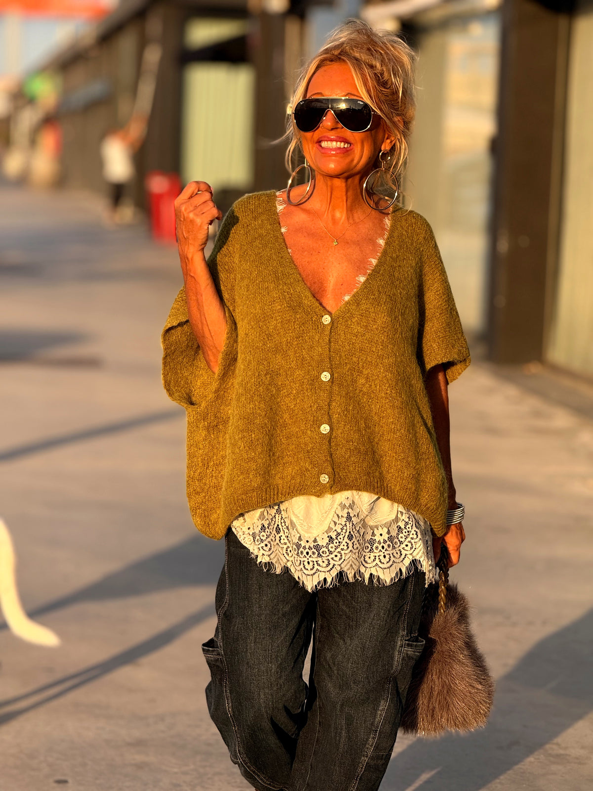 CHALECO OVERSIZE MARIANA MULTICOLOR