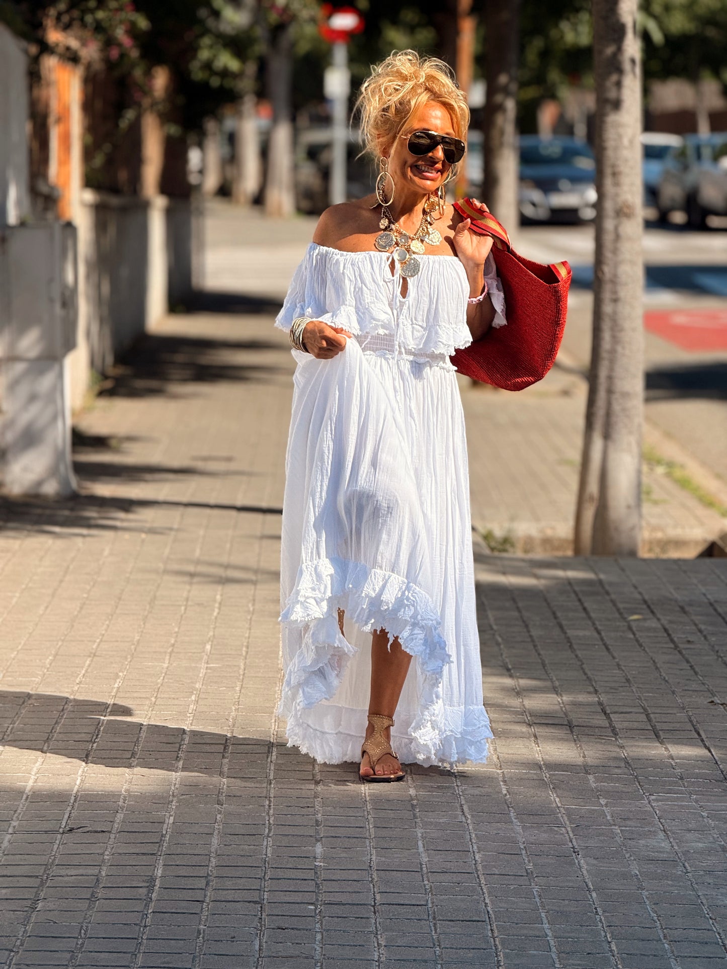 VESTIDO BOHO MULTICOLOR