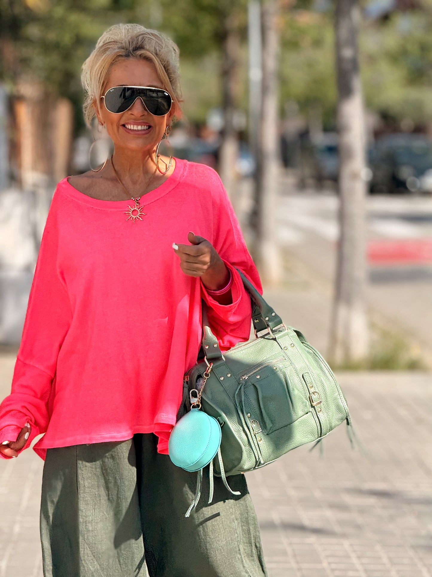 CAMISETA SUPER OVERSIZE SHILA NÉON MULTICOLOR