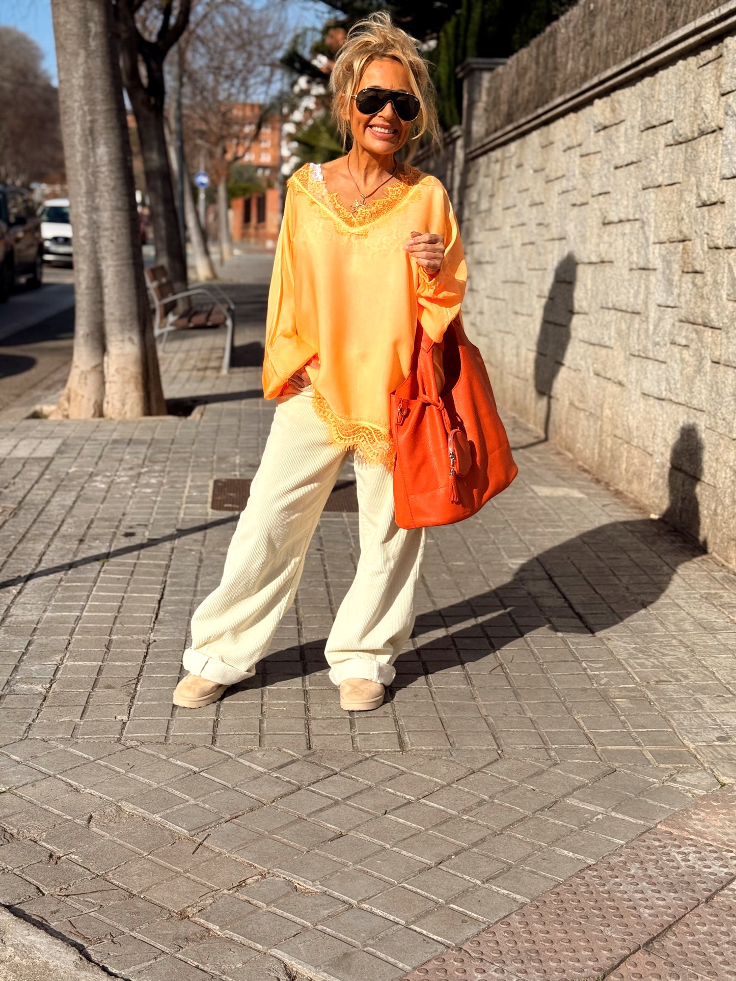 BLUSA OVERSIZE LENCERO PAULA MULTICOLOR