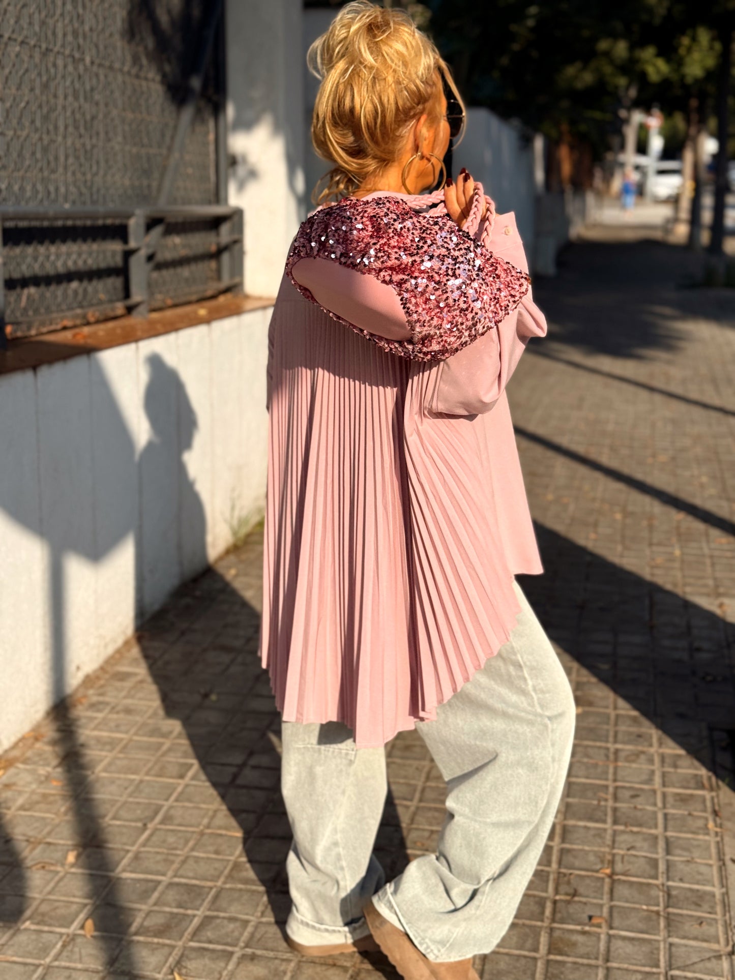 CAMISA OVERSIZE PLIEGUE ENEA MULTICOLOR