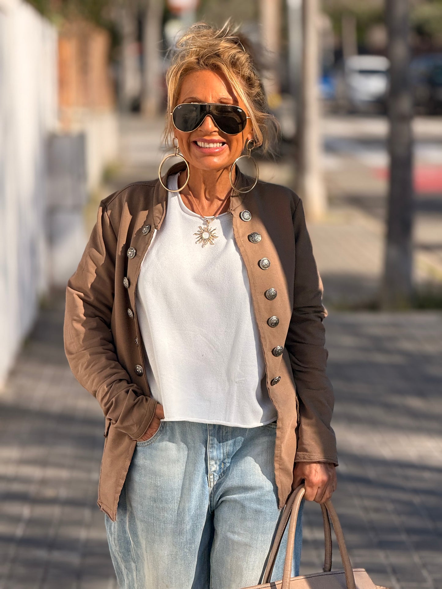 CHAQUETA KAREEN EN CAMEL
