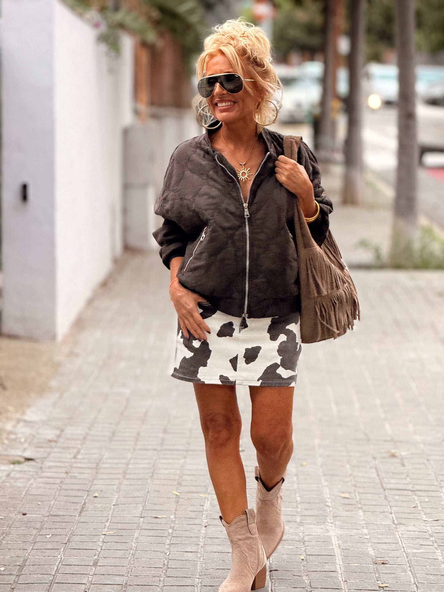 BOTAS CORTA COWBOW BEIGE