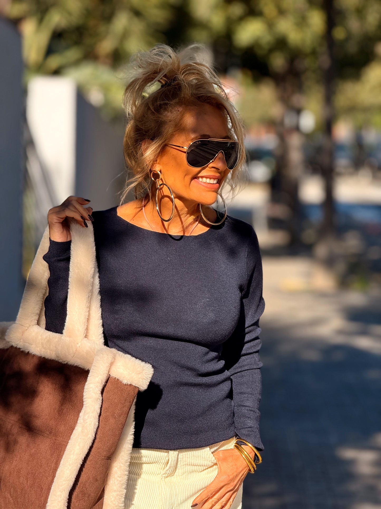 JERSEY DE PUNTO AJUSTADO MULTICOLOR