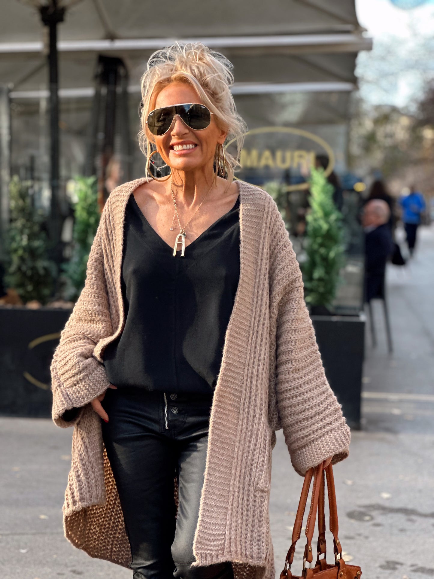 CHAQUETA DE PUNTO NATALIA CAMEL