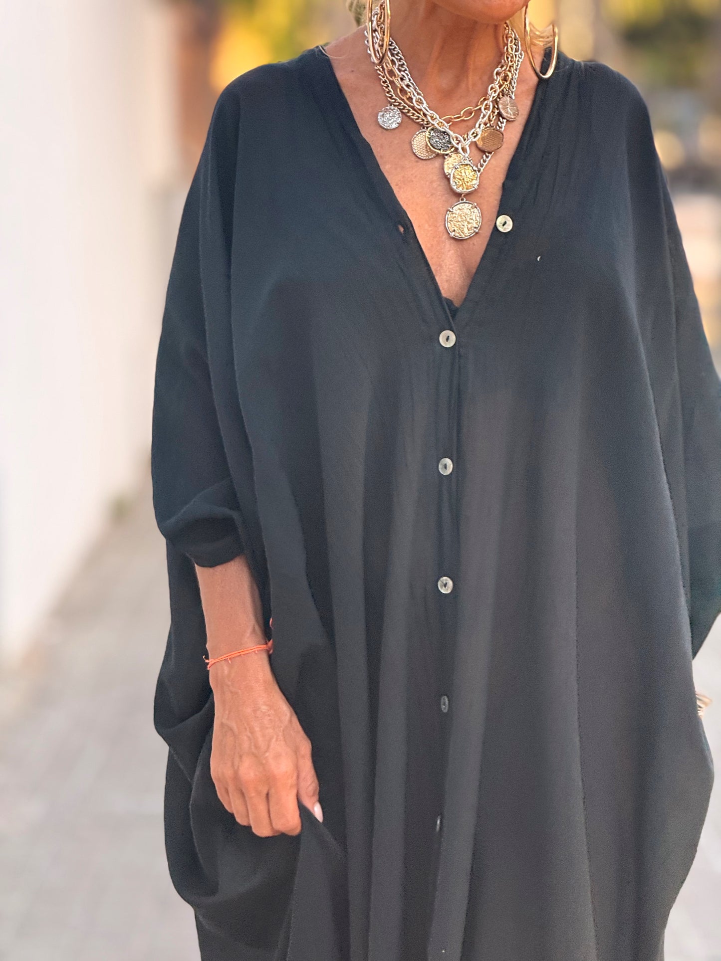 VESTIDO- TÚNICA SUPER OVERSIZE SANDRINE MULTICOLOR