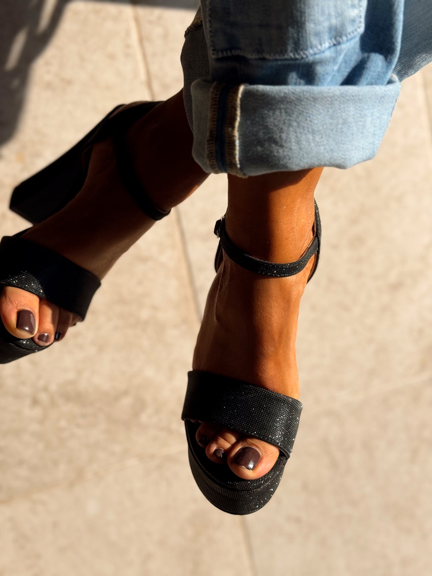 ZAPATOS DE TACONES PARIS NEGRO BRILLANTE