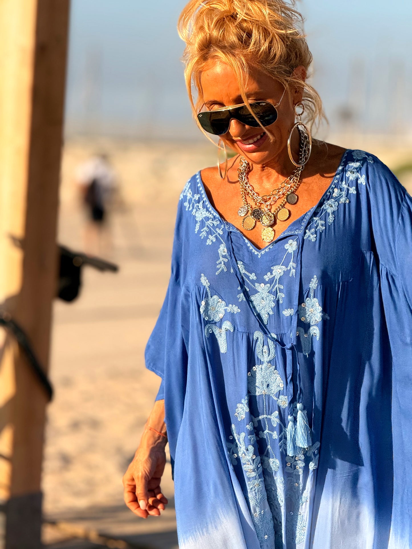 VESTIDO KAFTAN MIKONOS MULTICOLOR