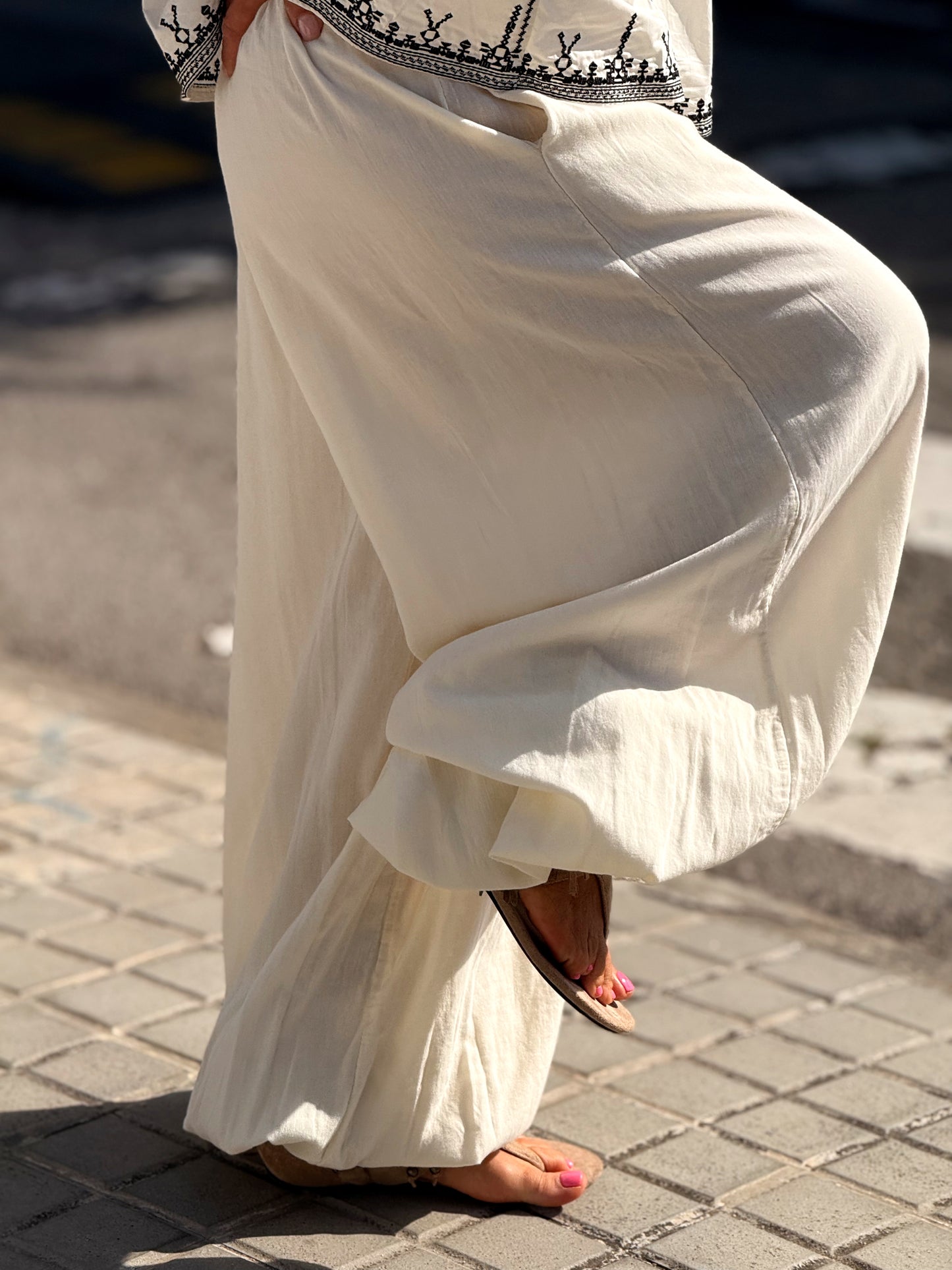 PANTALON MARI OVERSIZE MULTICOLOR