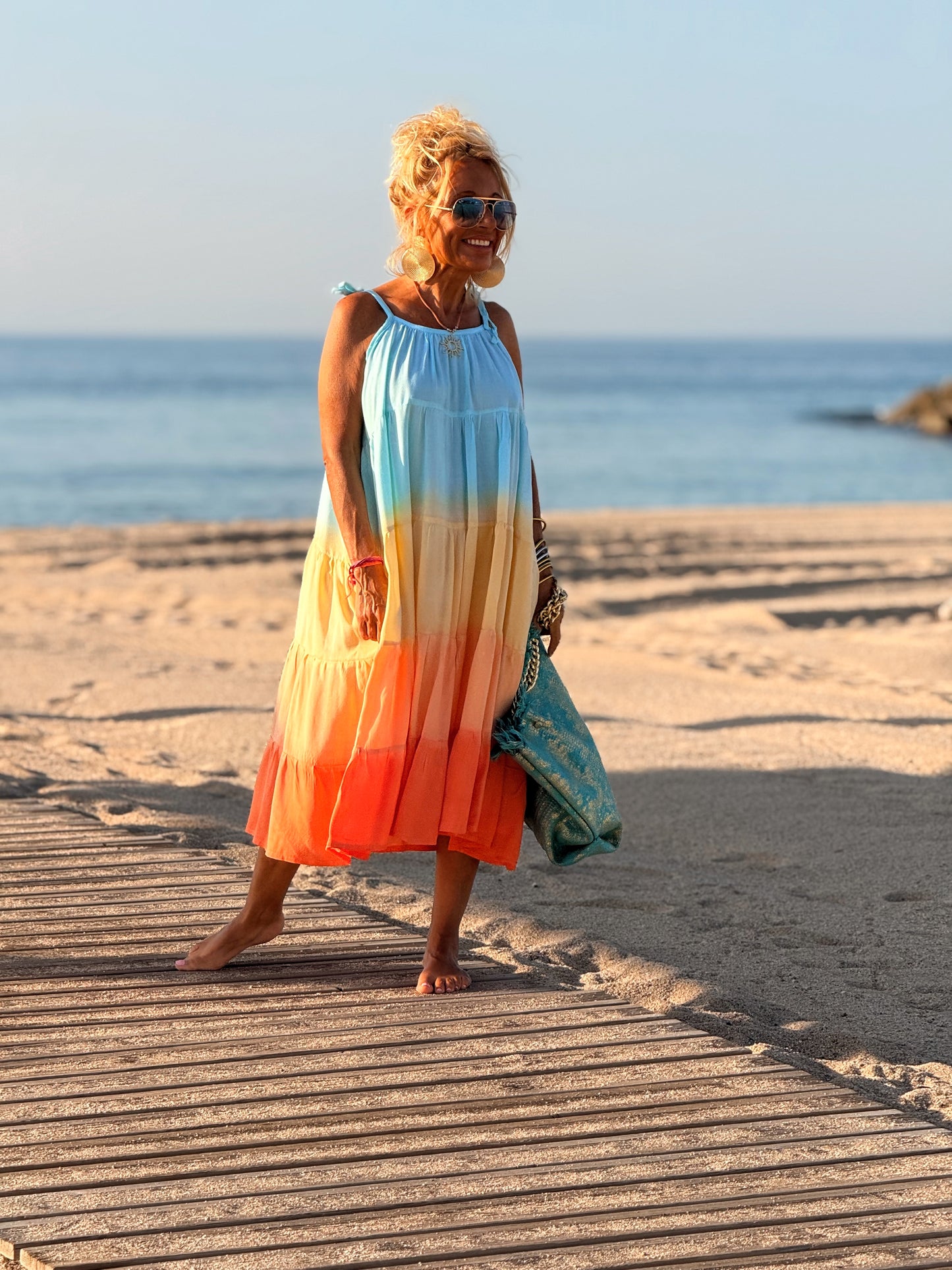 VESTIDO CORTO TIRANTES TYE&DYE MULTICOLOR