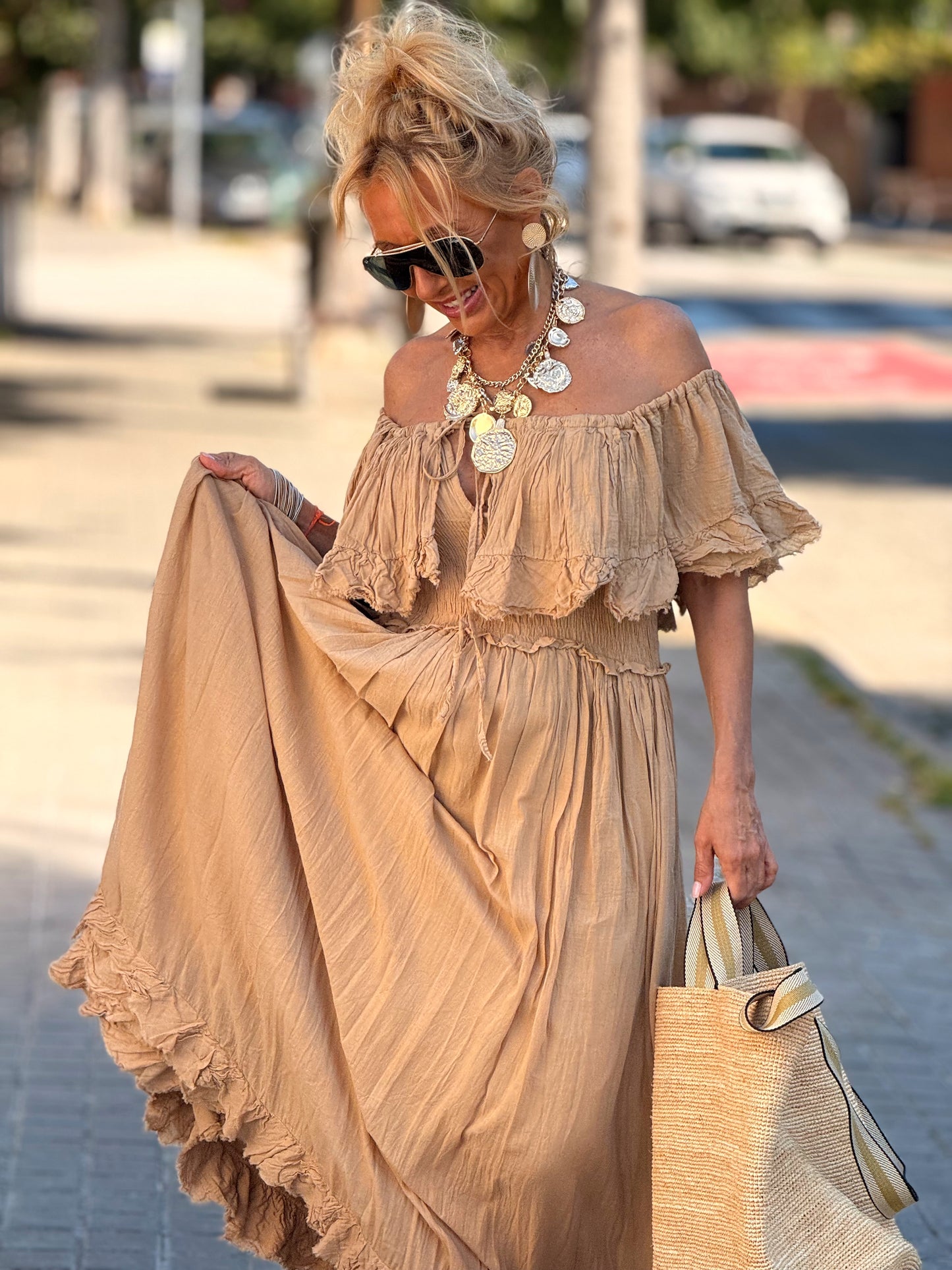 VESTIDO BOHO MULTICOLOR