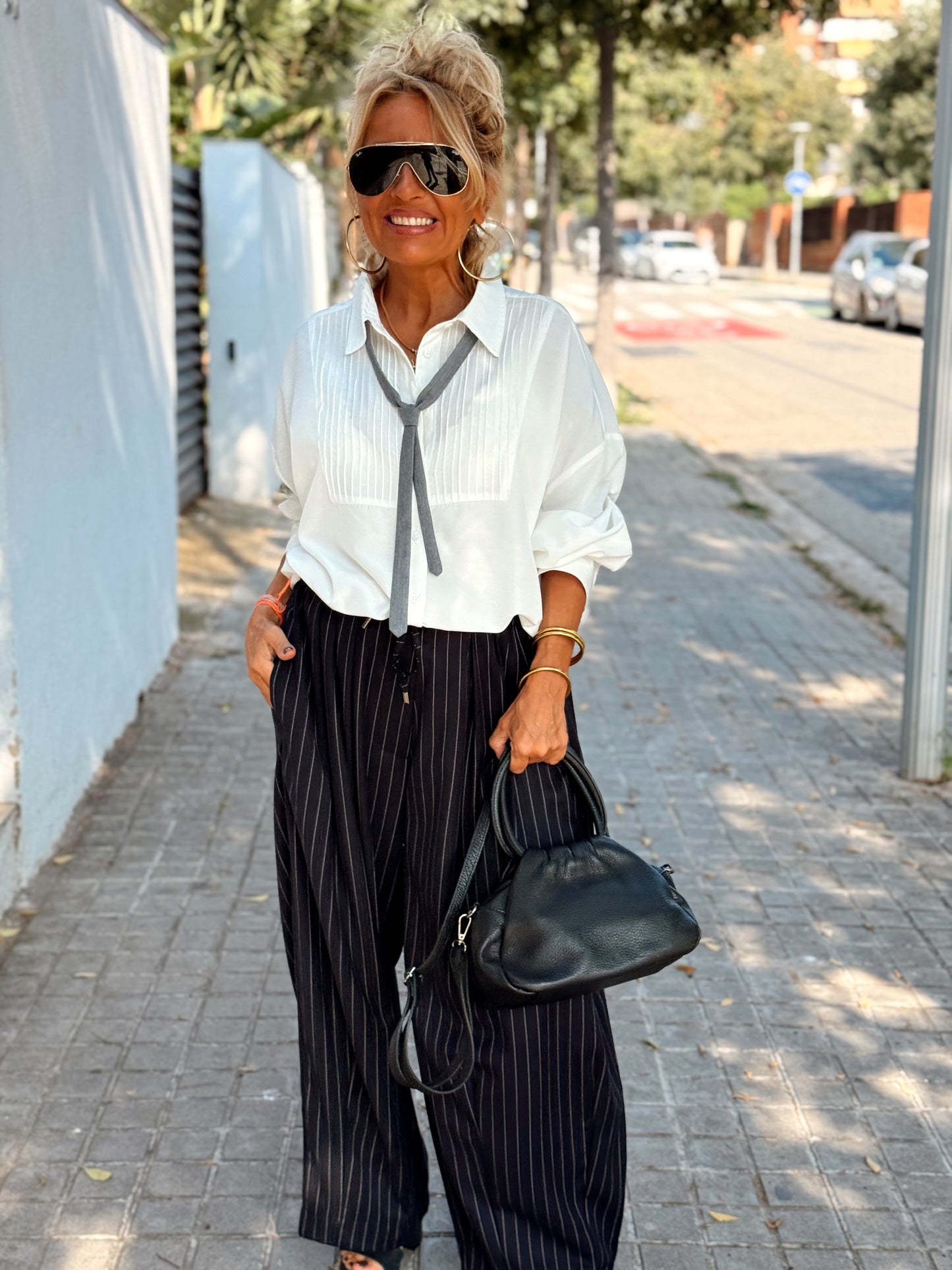 PANTALON OVERSIZE RAYAS MULTICOLOR