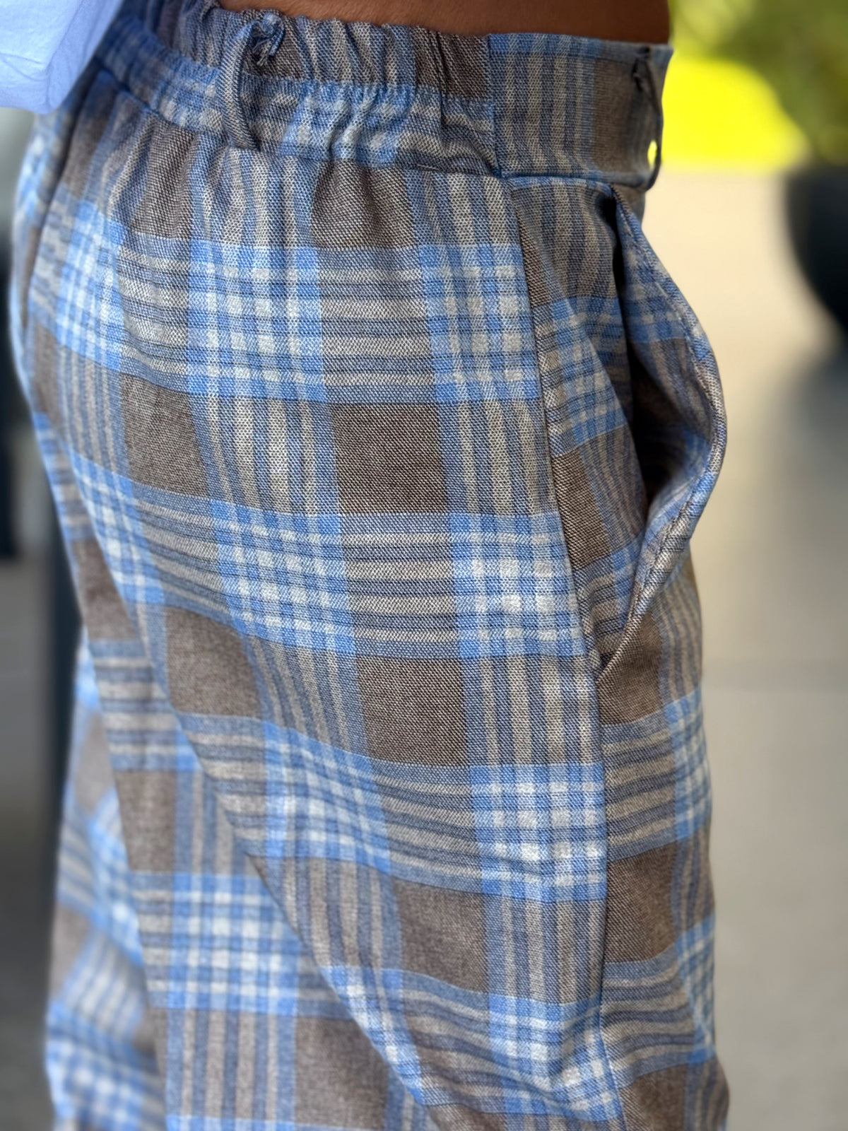 PANTALON CUADROS MULTICOLOR