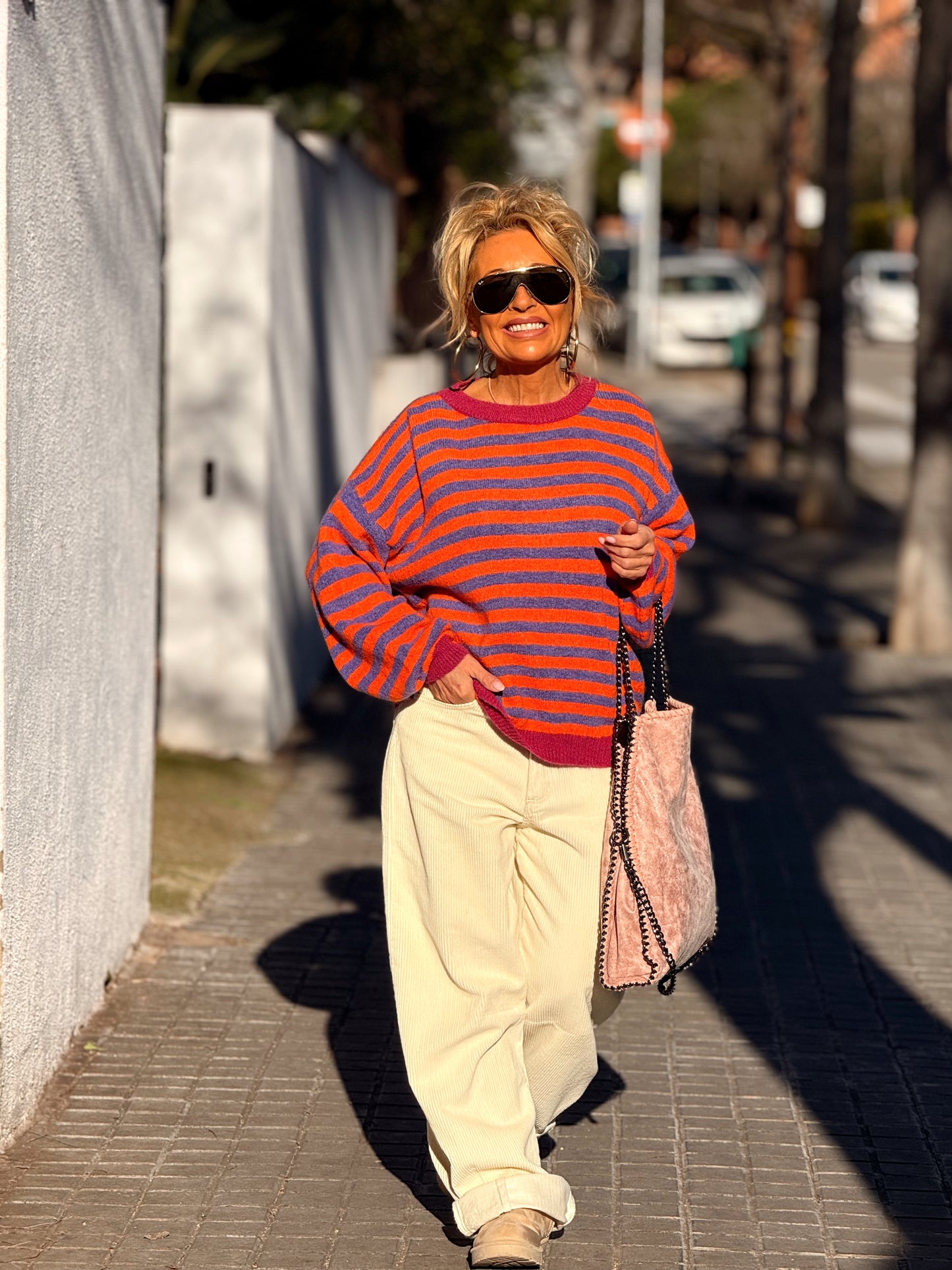 JERSEY DE PUNTO RAYAS LOLA MULTICOLOR