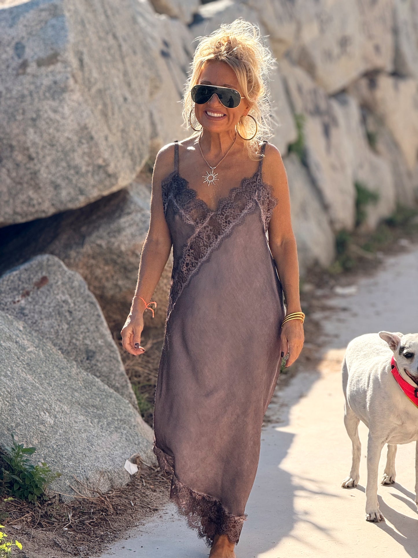 VESTIDO LENCERO ASIMÉTRICO MULTICOLOR